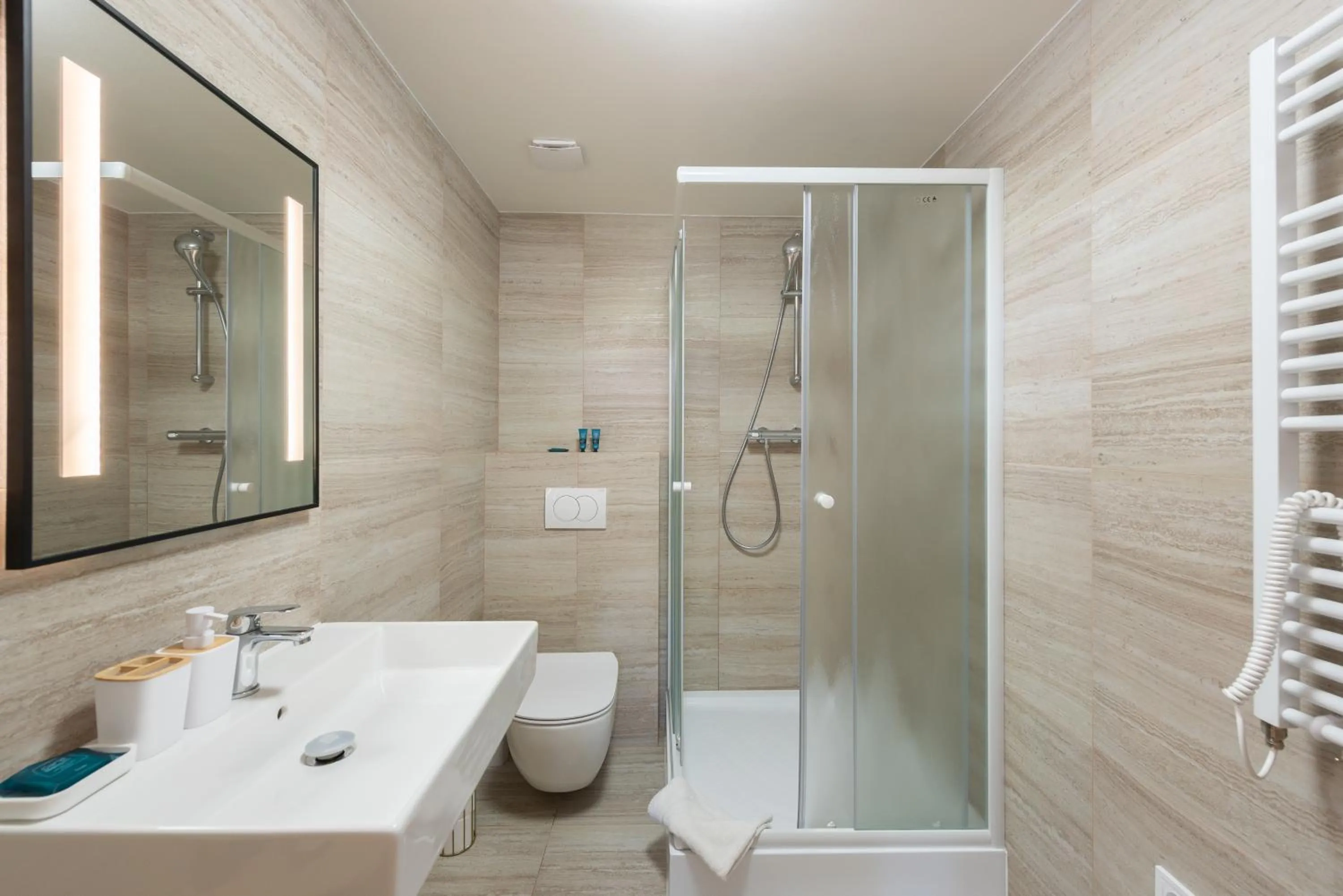 Shower in Tesnov Residence Apartments