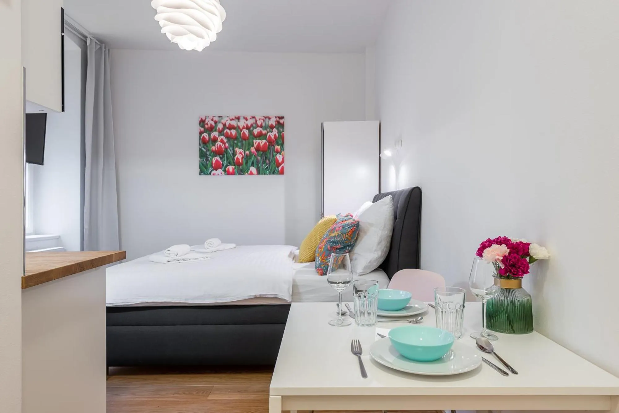 Bed in Tesnov Residence Apartments