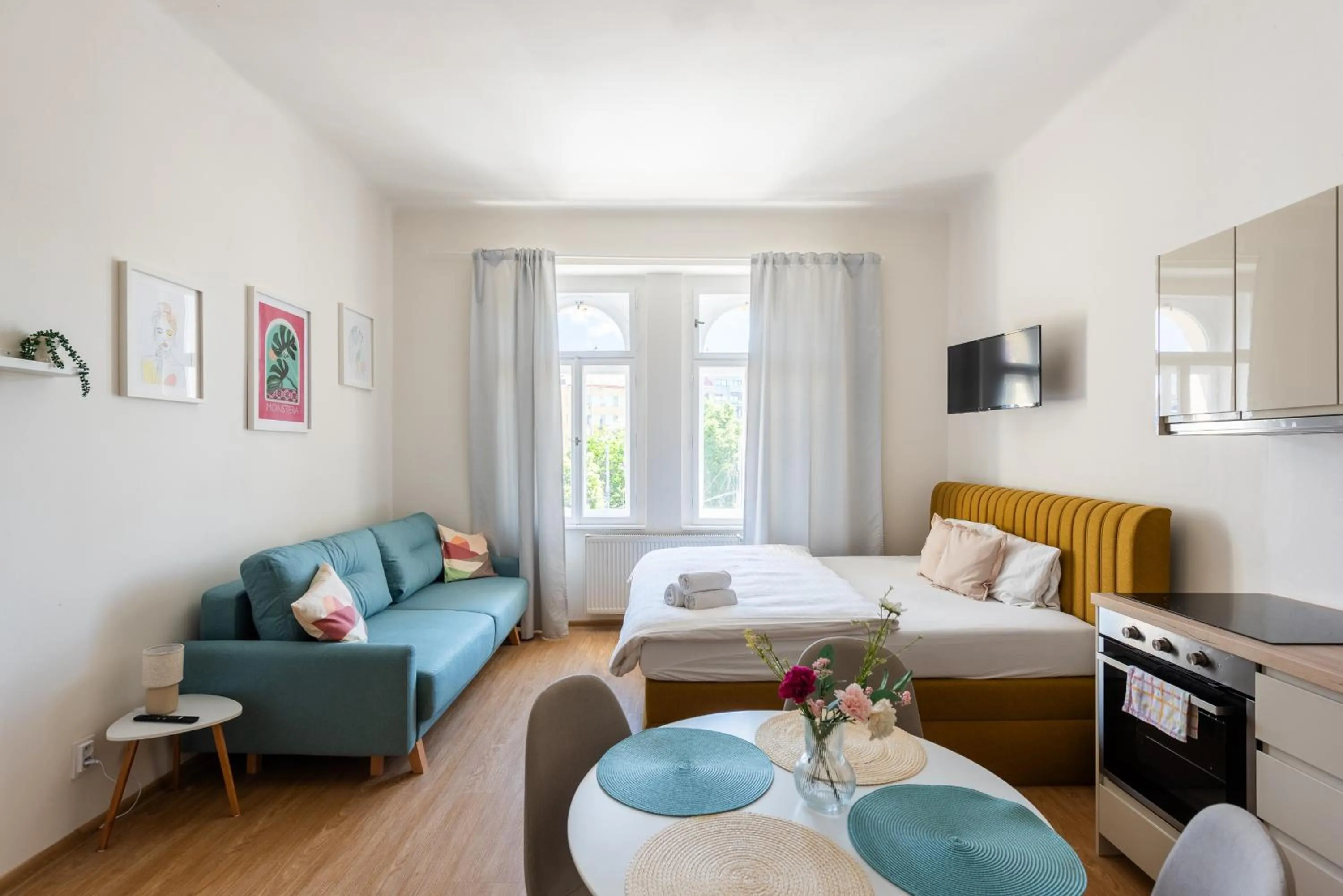 Bed in Tesnov Residence Apartments