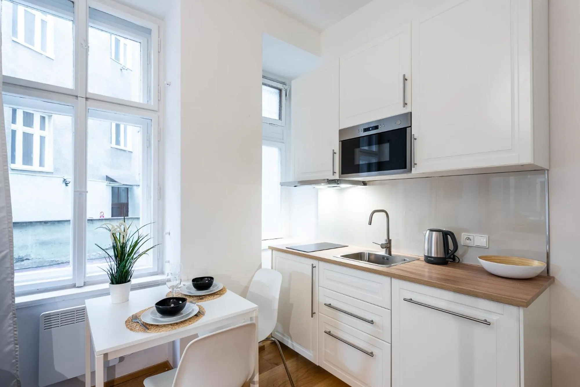 Kitchen or kitchenette in Tesnov Residence Apartments