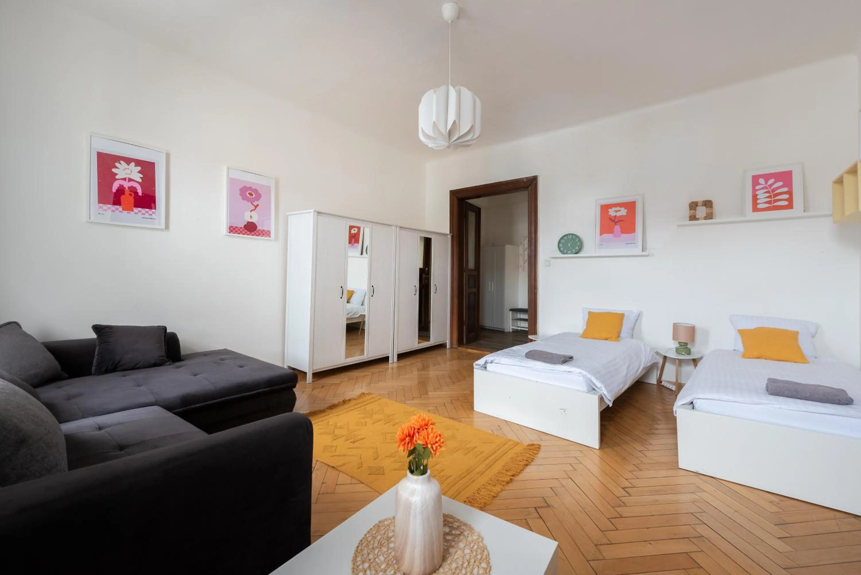 Bed in Tesnov Residence Apartments