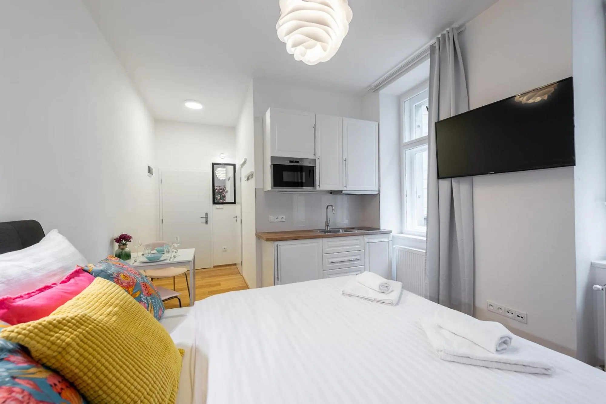 Bed in Tesnov Residence Apartments