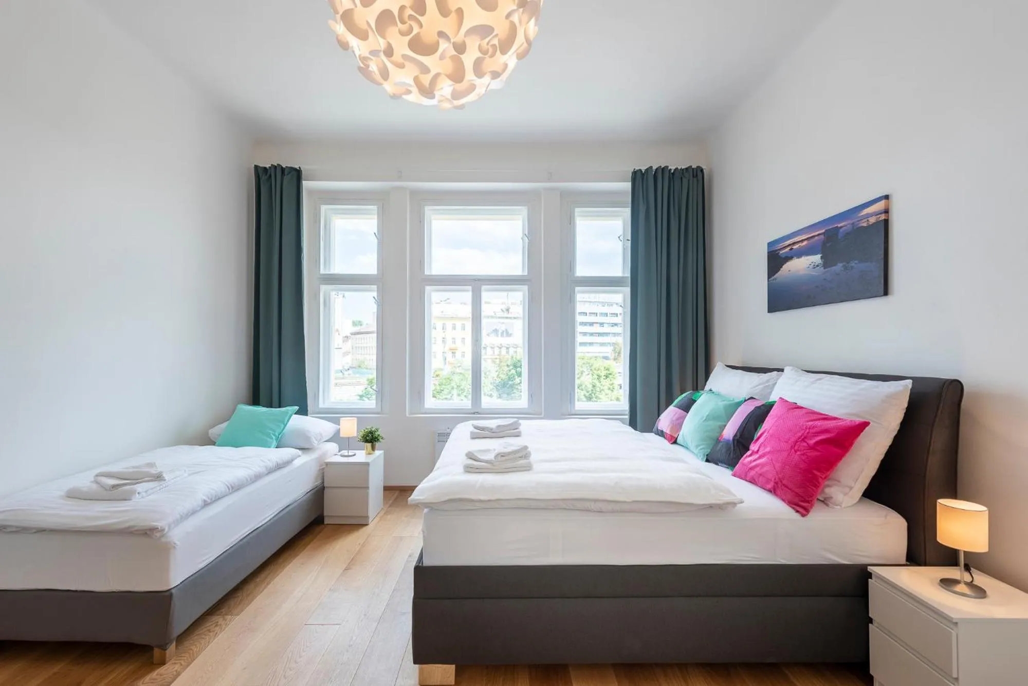 Bed in Tesnov Residence Apartments