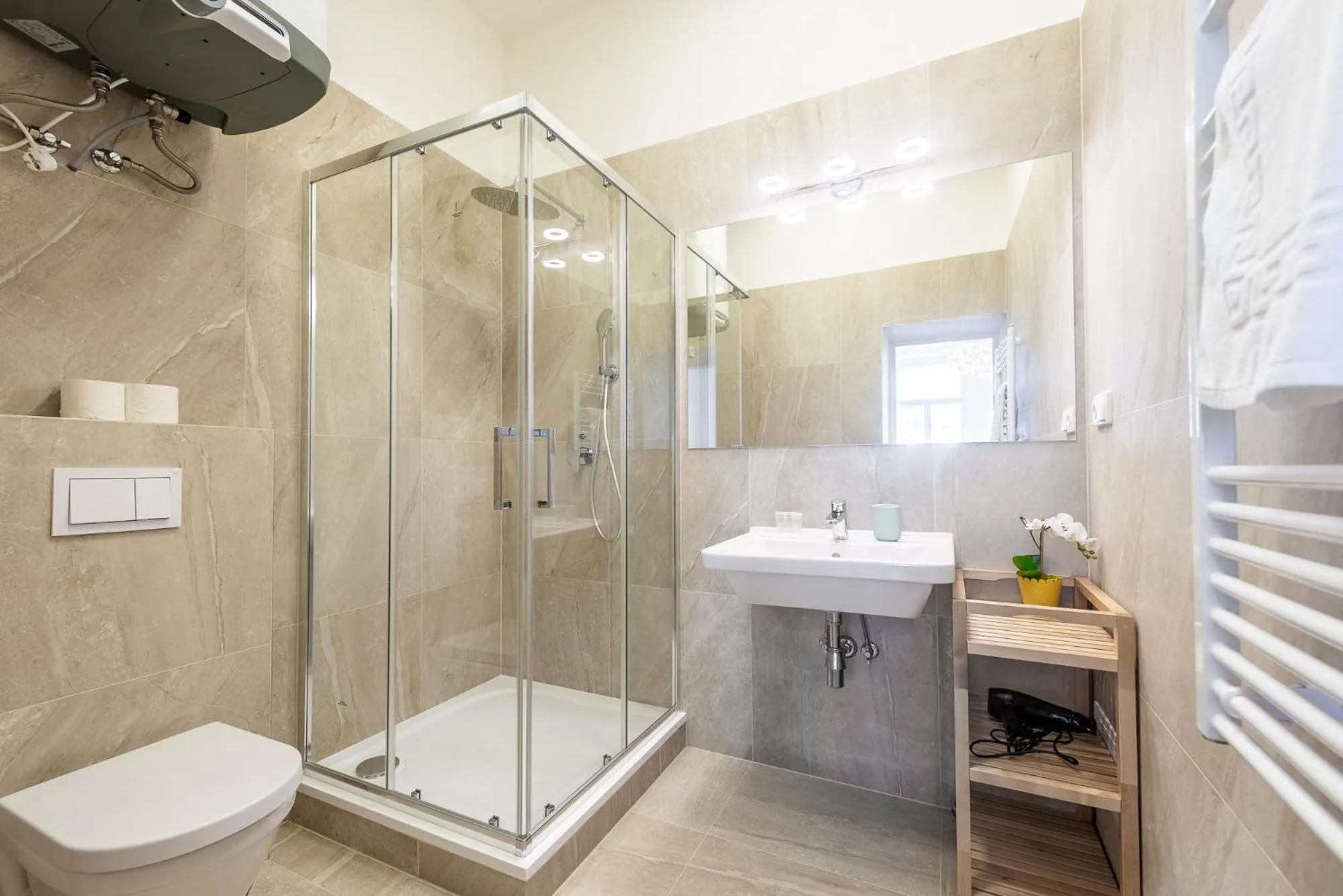 Shower in Tesnov Residence Apartments
