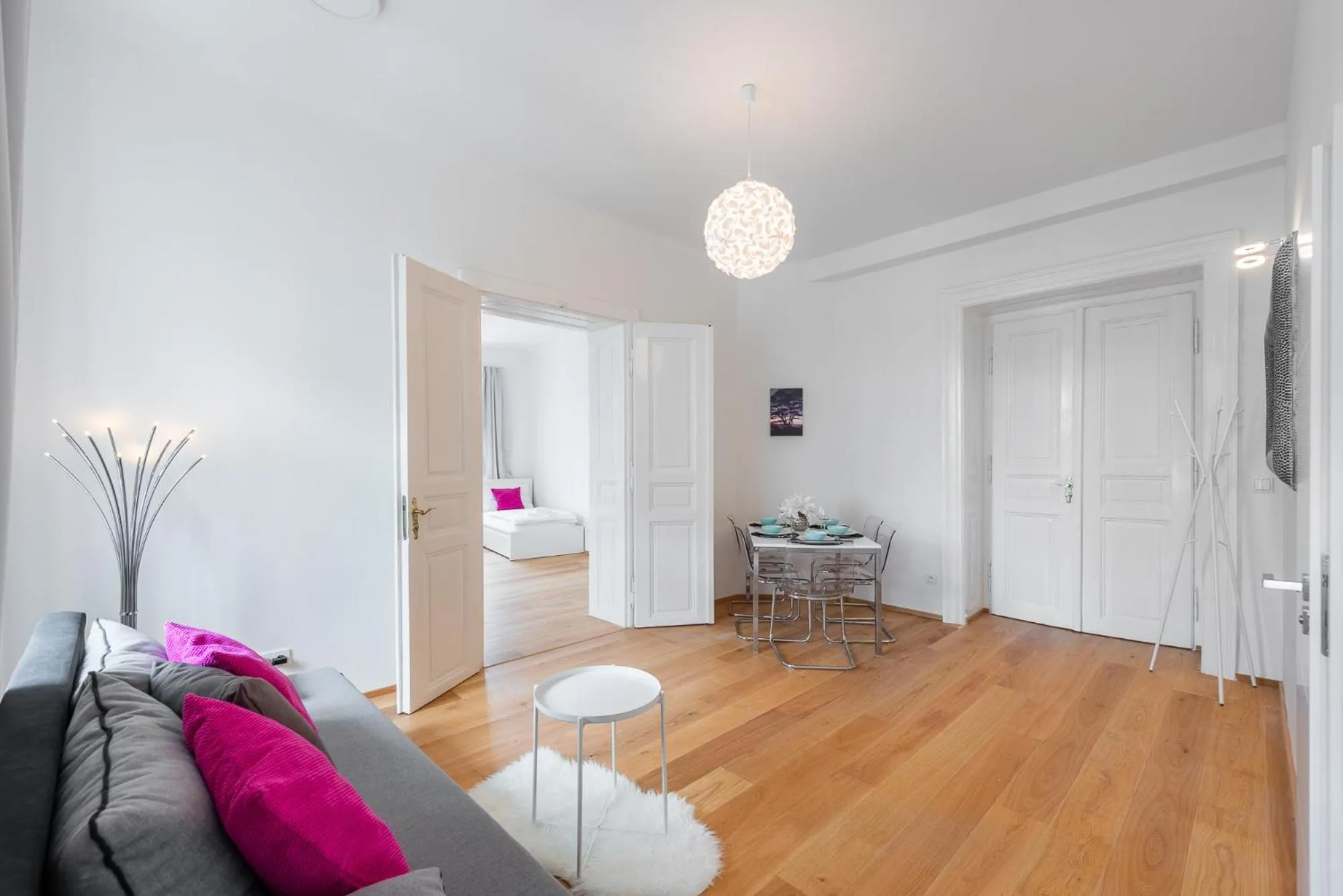 Seating area in Tesnov Residence Apartments