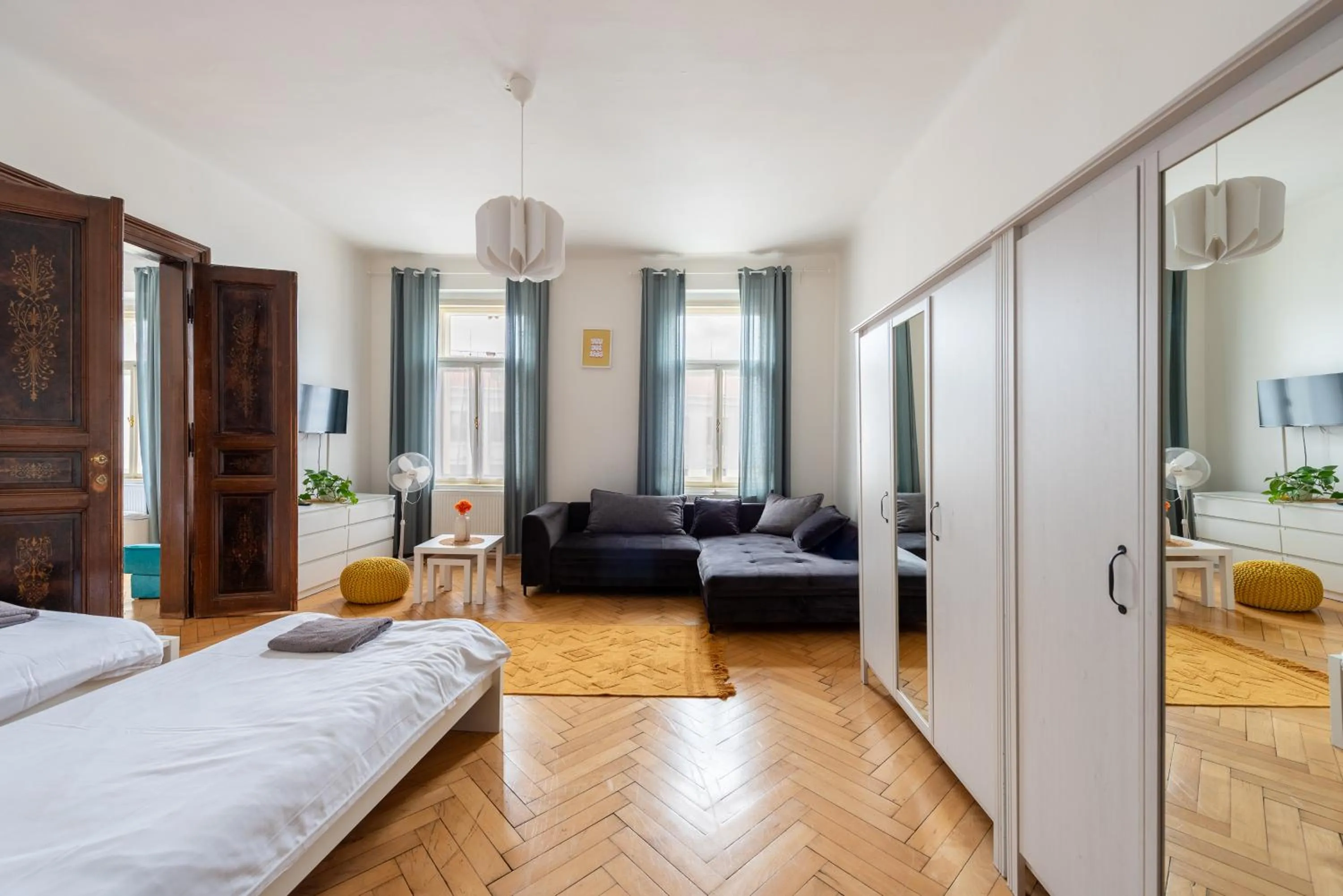 Bed in Tesnov Residence Apartments