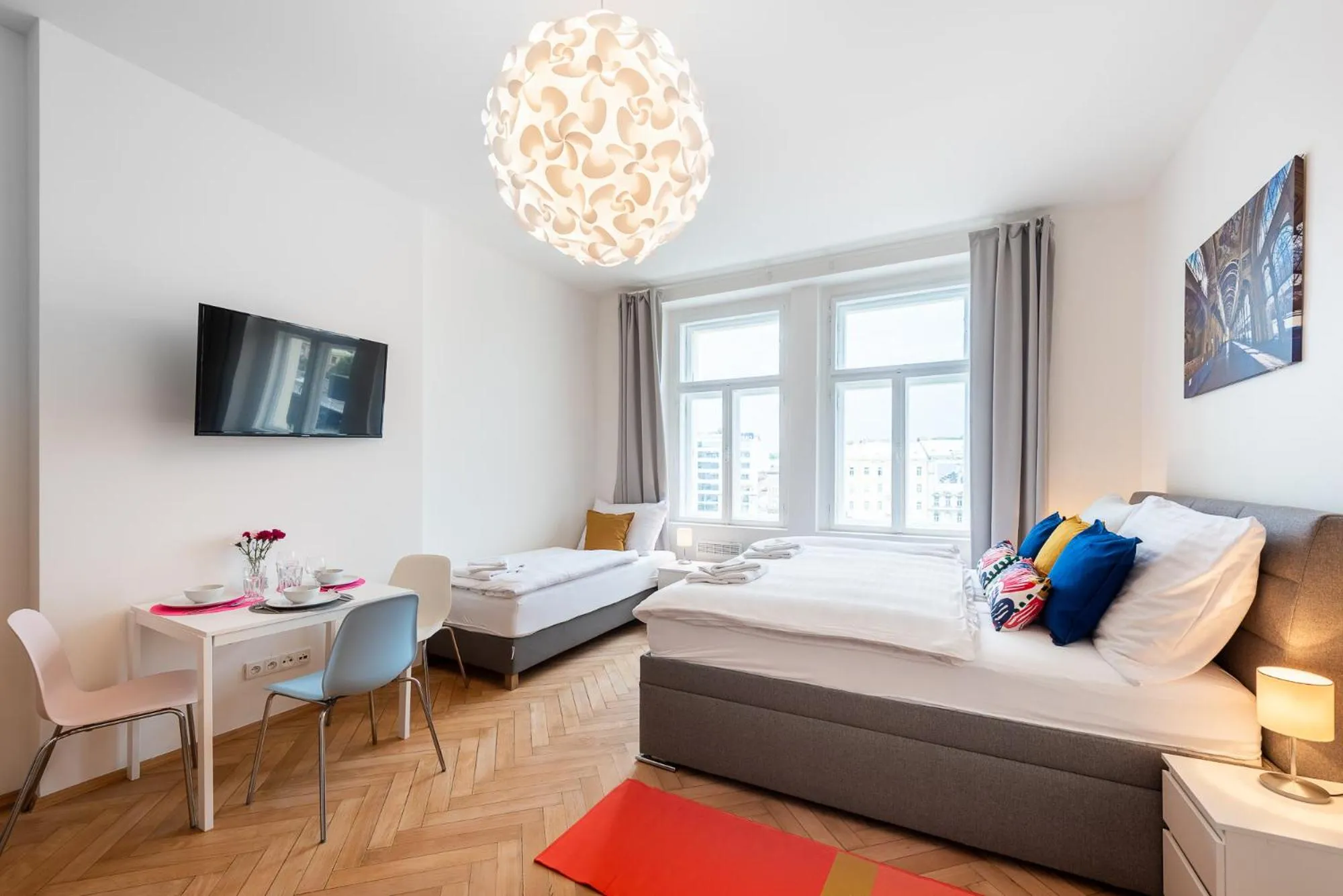 Bed in Tesnov Residence Apartments