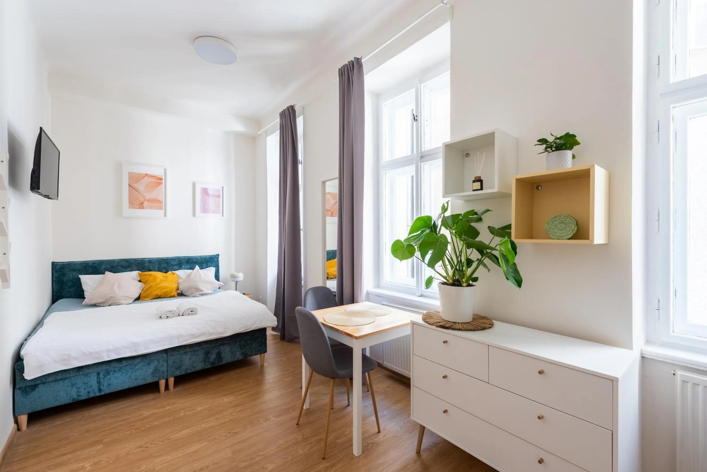 Bed in Tesnov Residence Apartments