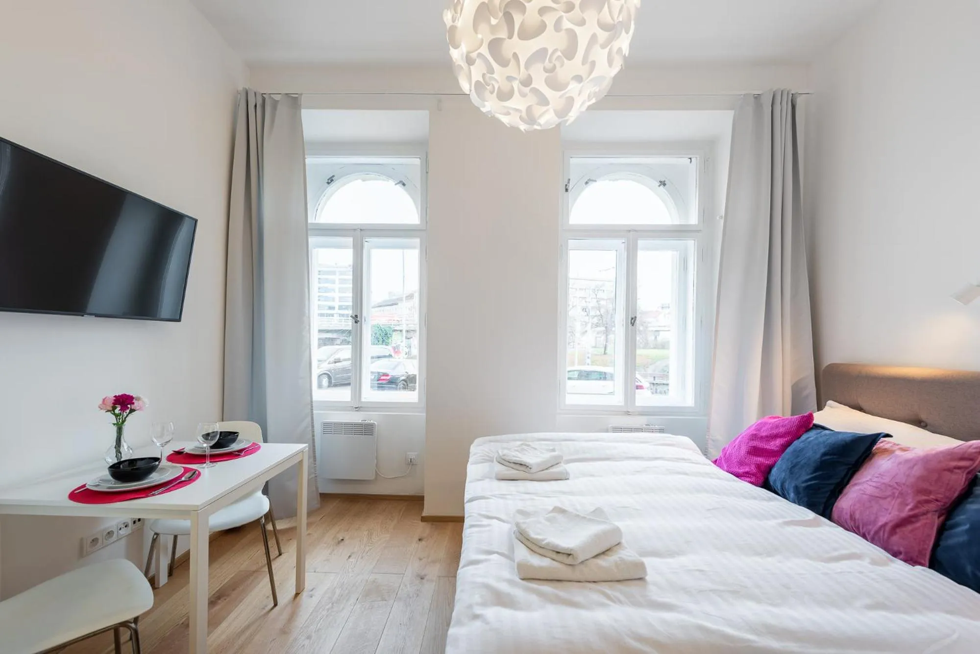 Bed in Tesnov Residence Apartments