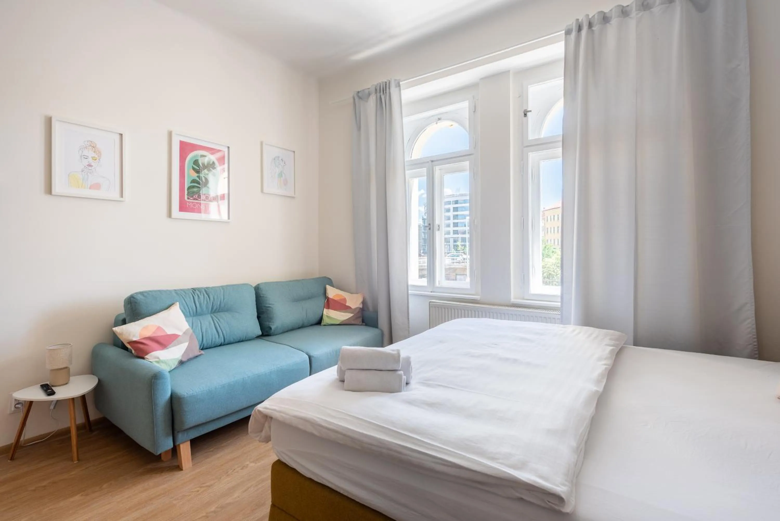 Bed in Tesnov Residence Apartments