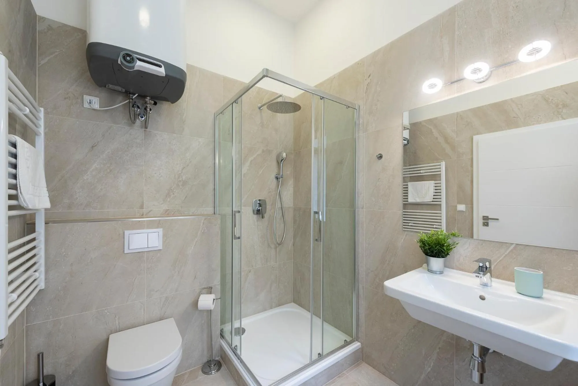 Shower in Tesnov Residence Apartments