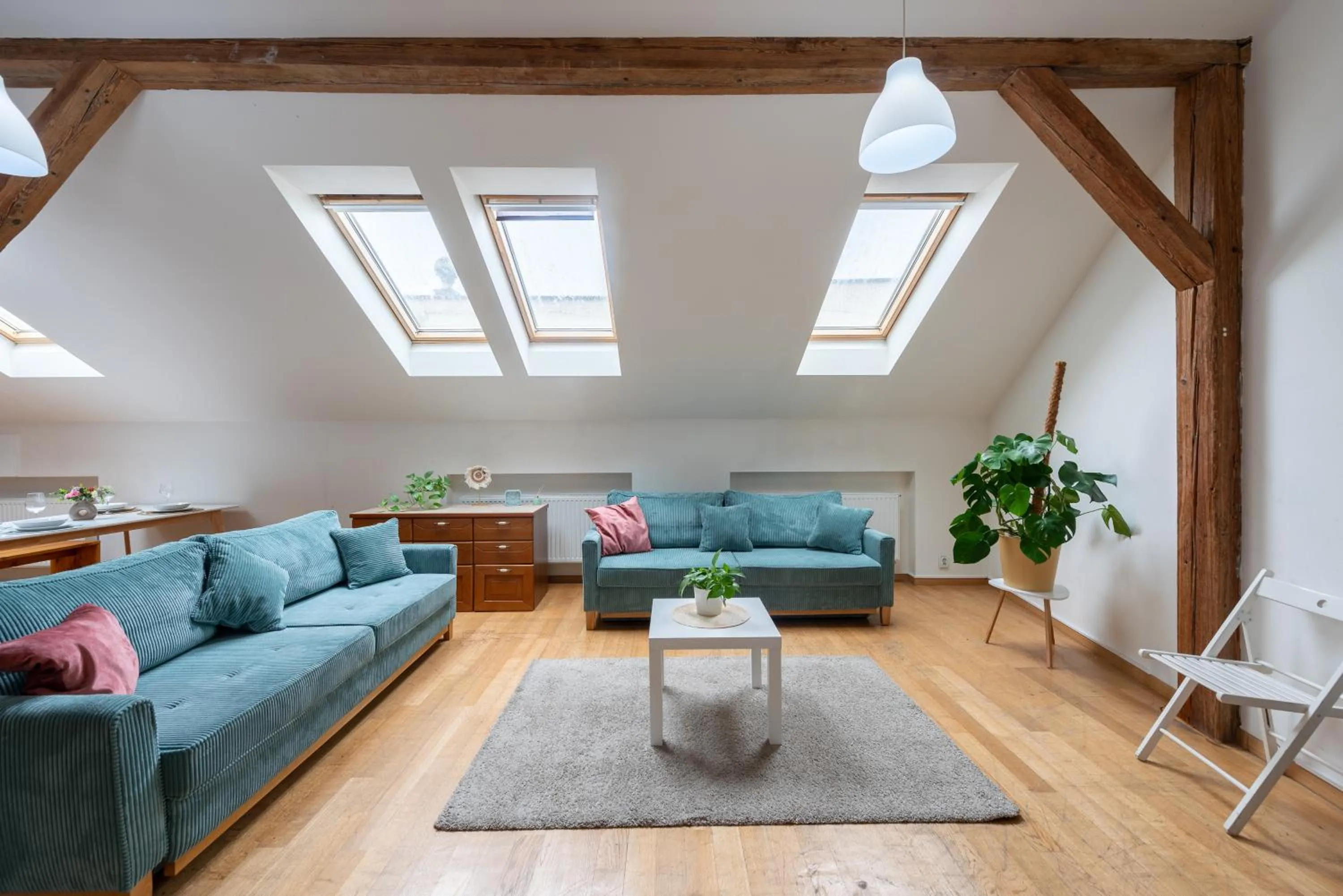 Living room in Tesnov Residence Apartments