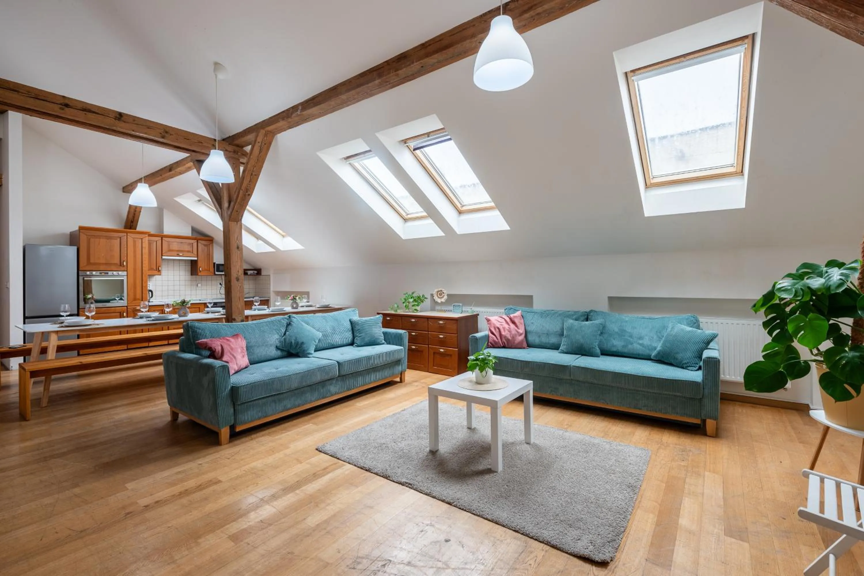 Living room in Tesnov Residence Apartments