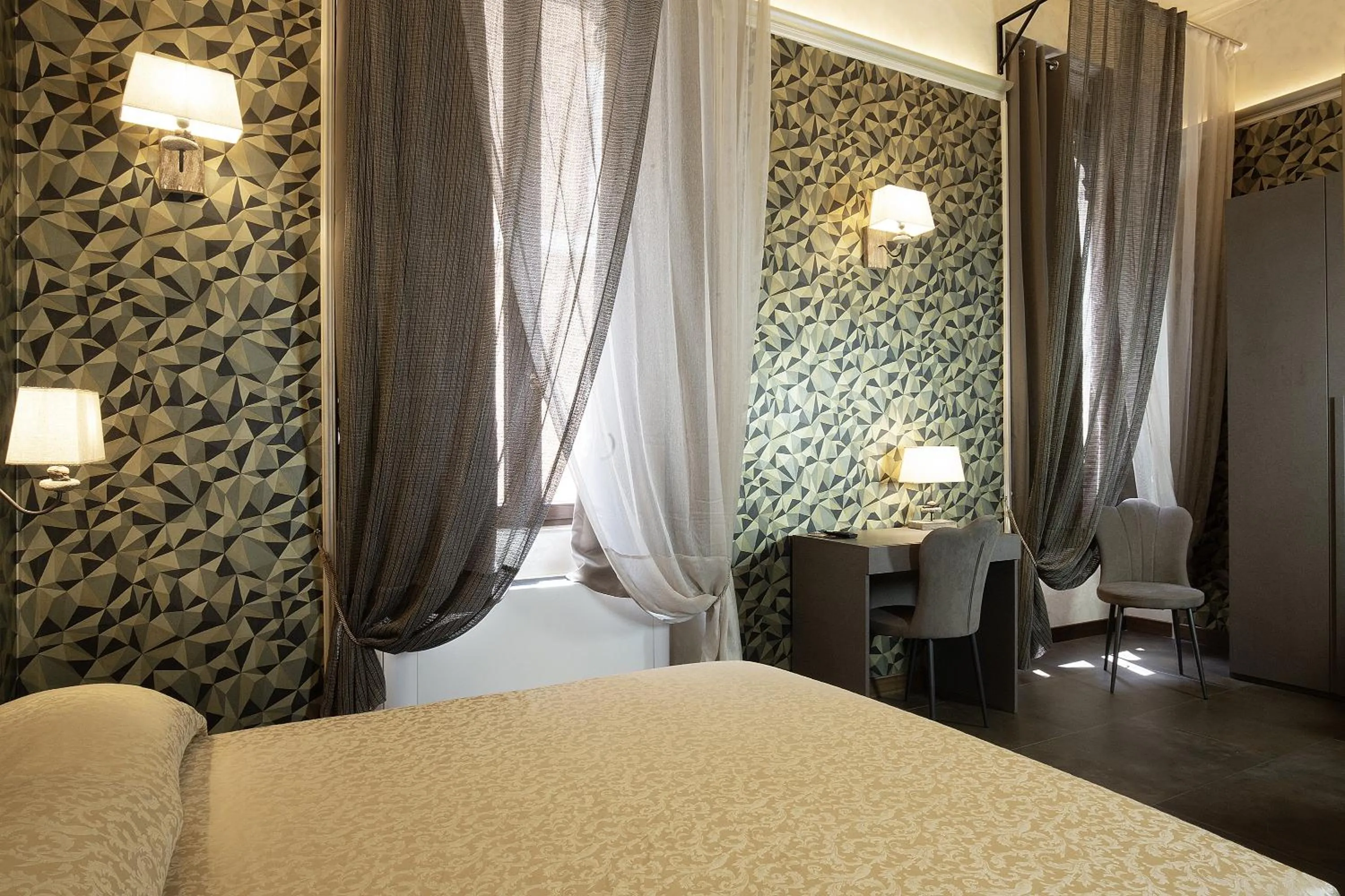 Seating area, Bed in Antica Dimora Delle Cinque Lune