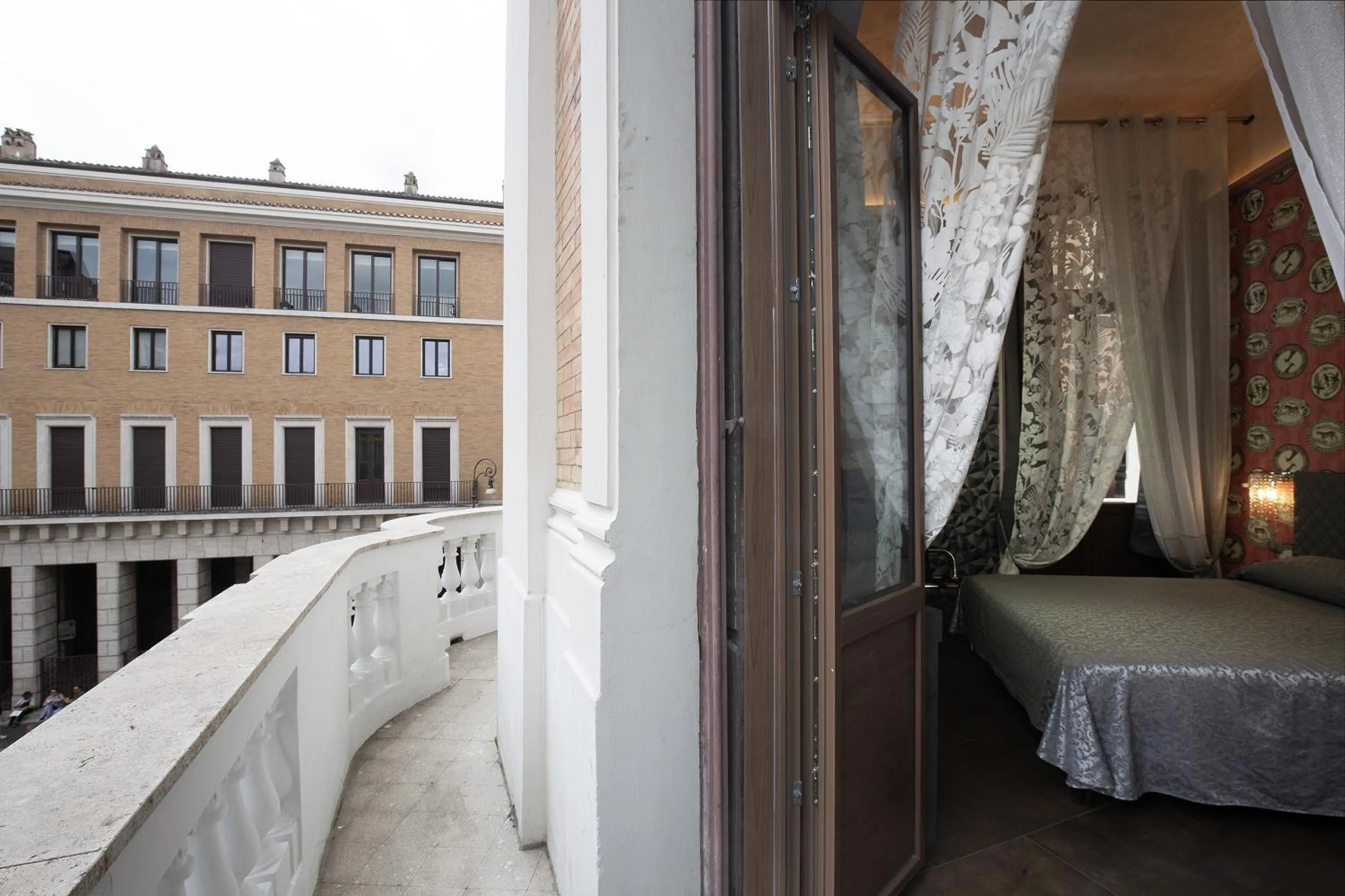 Balcony/Terrace, Bed in Antica Dimora Delle Cinque Lune