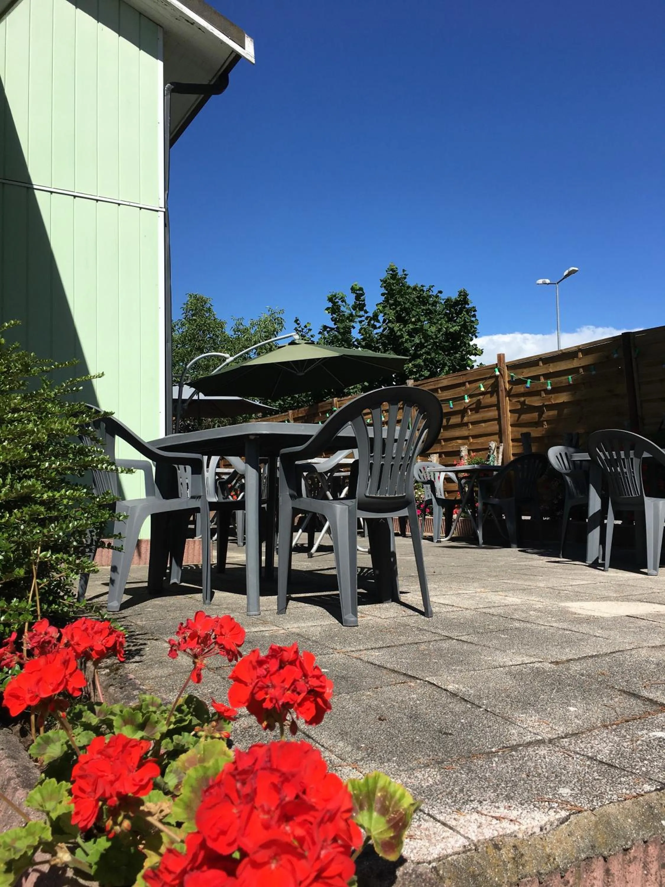 Patio in Fast Hotel Colmar Houssen