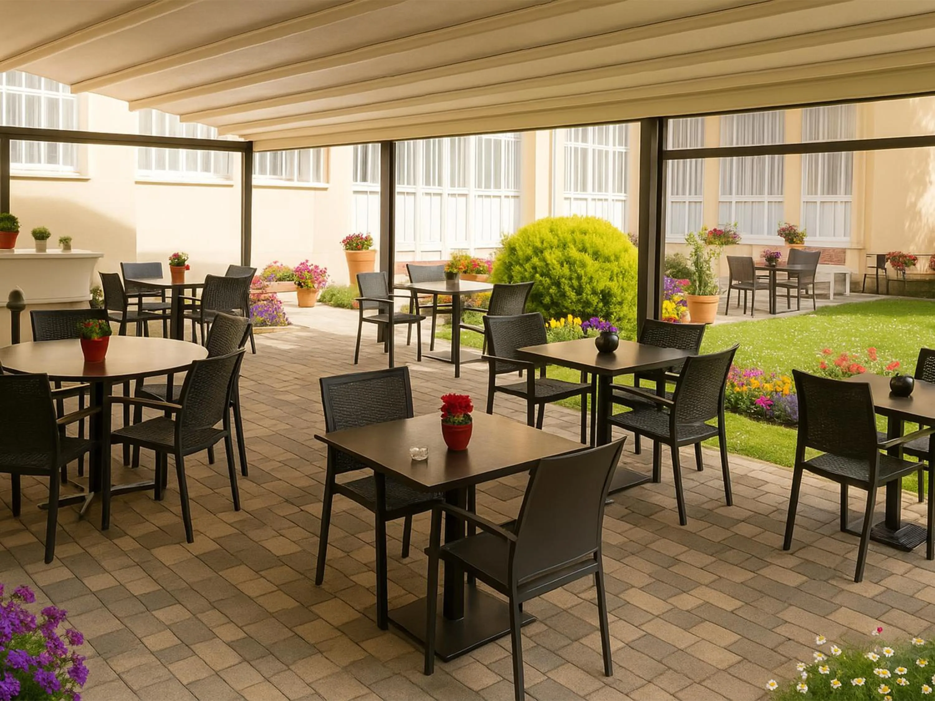 Patio in Hotel Du Parc - Mulhouse Centre