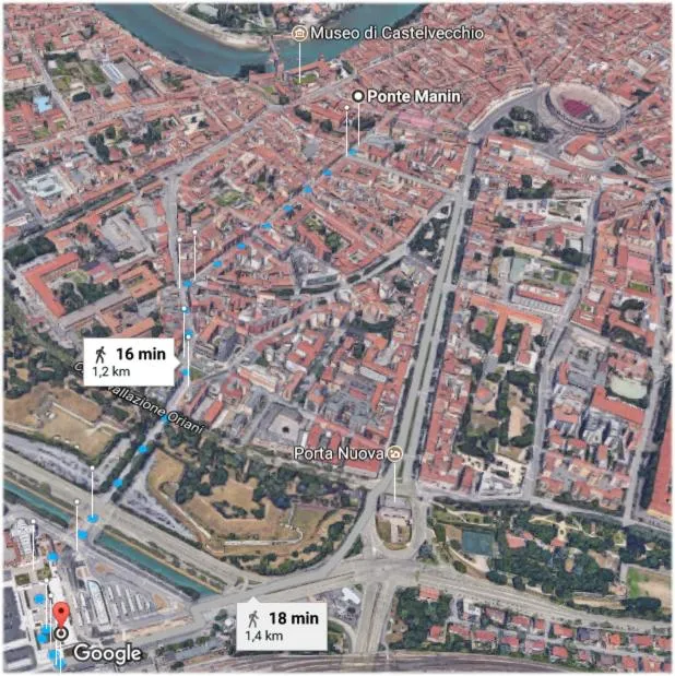 Nearby landmark in B&B Ponte Manin