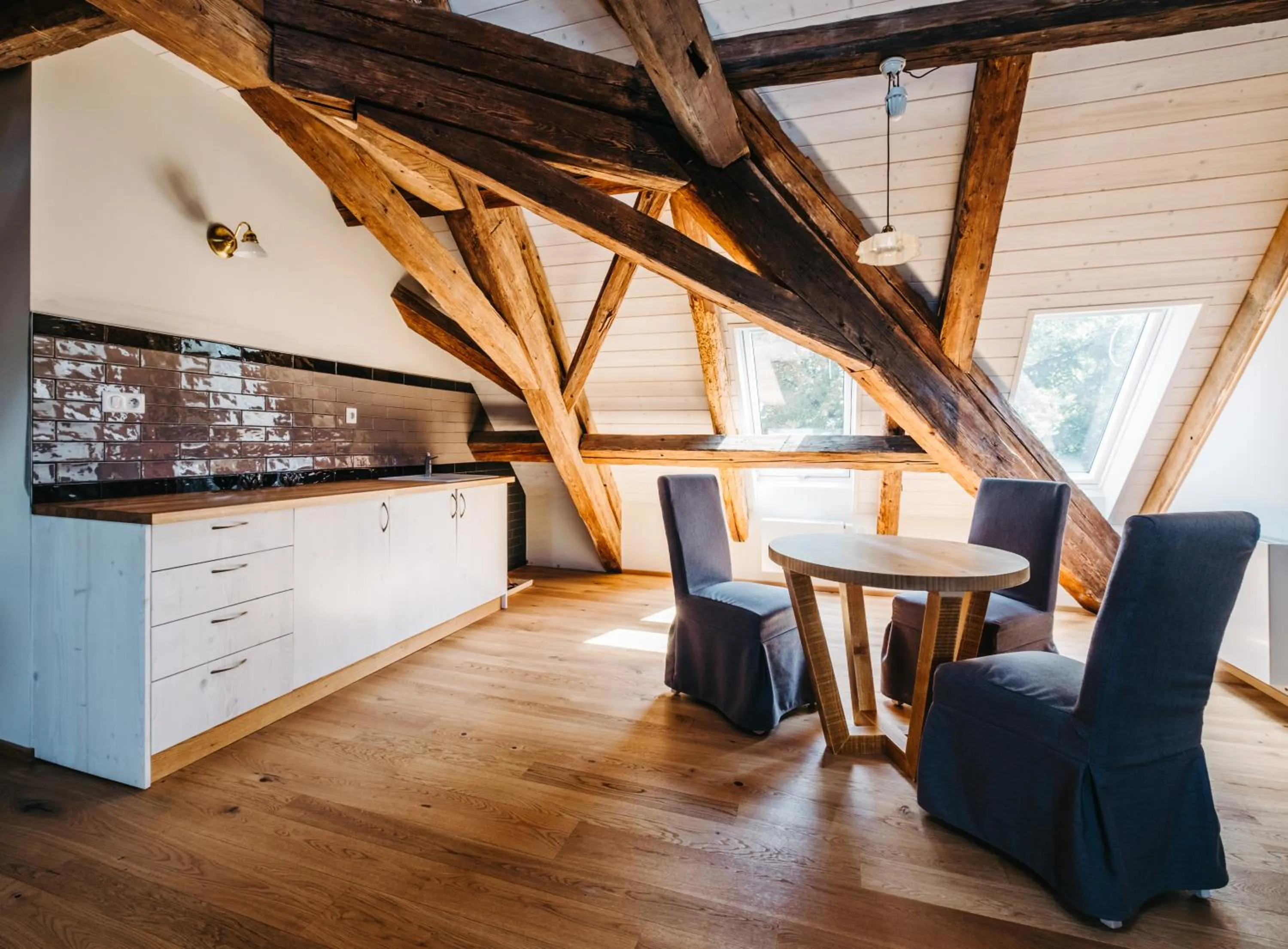 Kitchen or kitchenette in Boutique hotel Corso