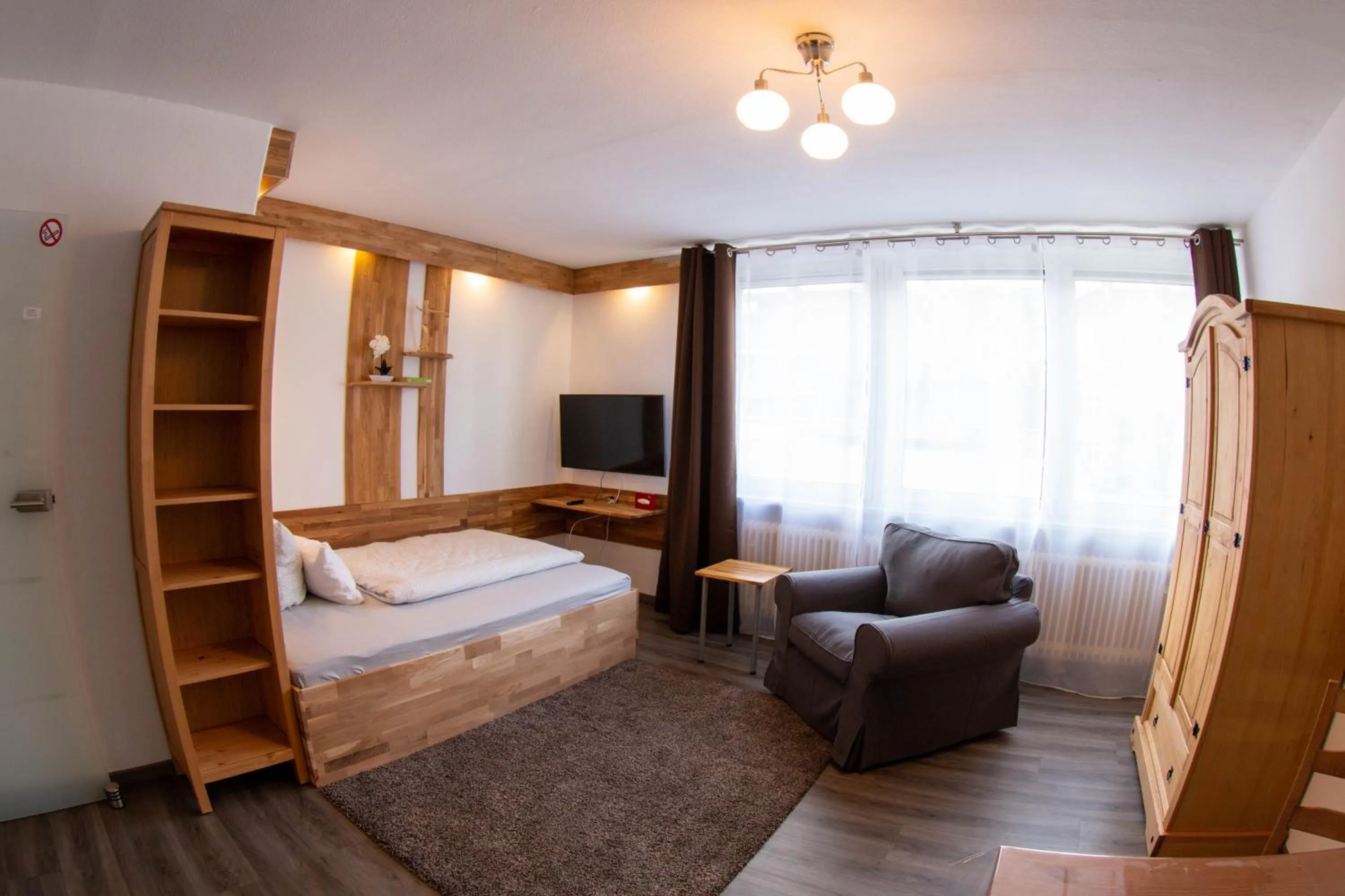 Photo of the whole room, Bed in LuPartment