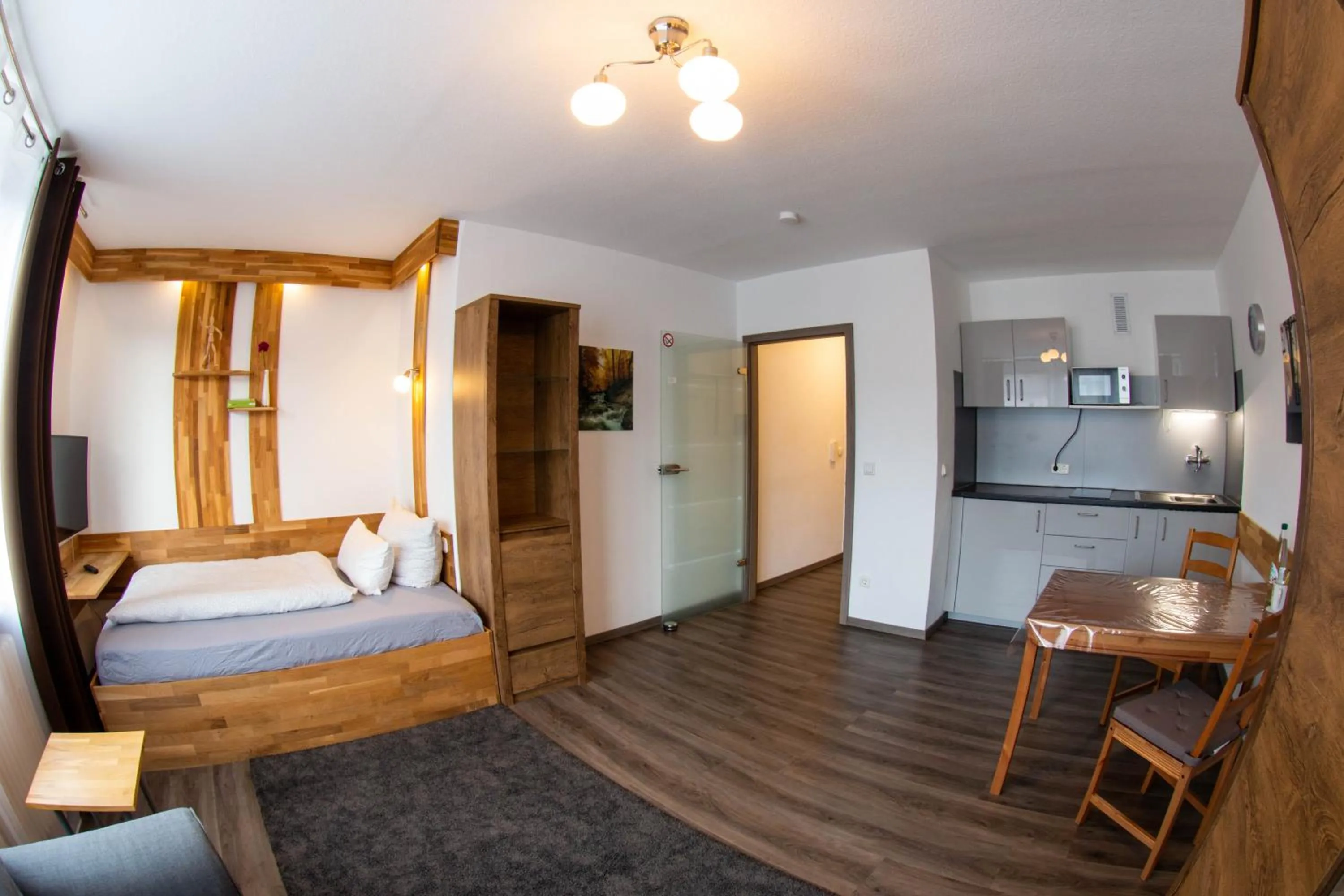 Photo of the whole room, Bed in LuPartment