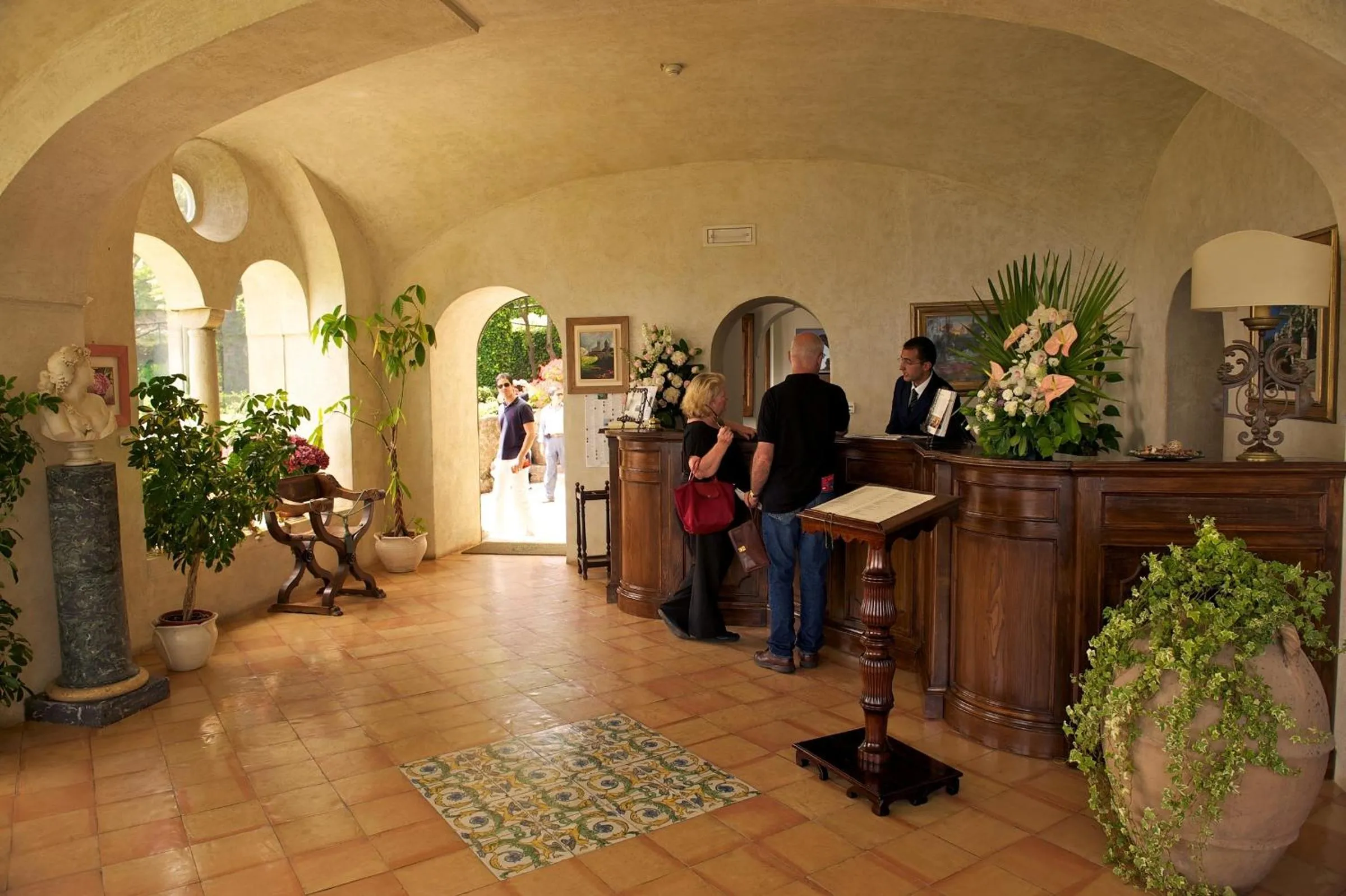 Lobby or reception in Hotel Villa Cimbrone