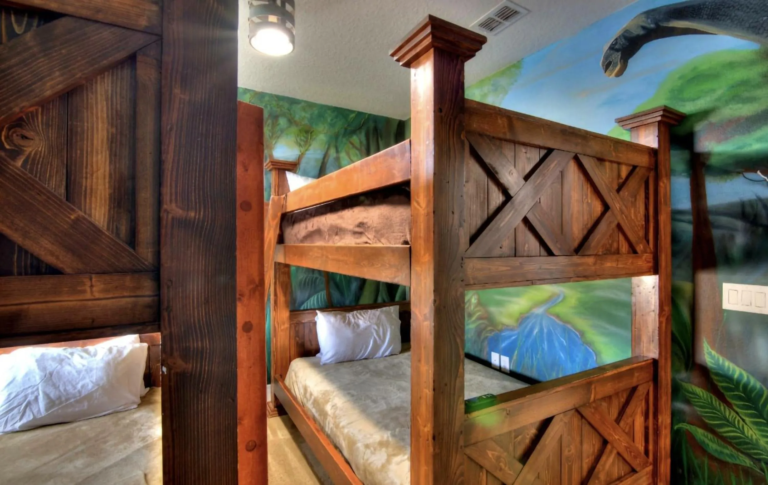 Bed in Dream Bowling Villa 14BR Heated Pool & Theater