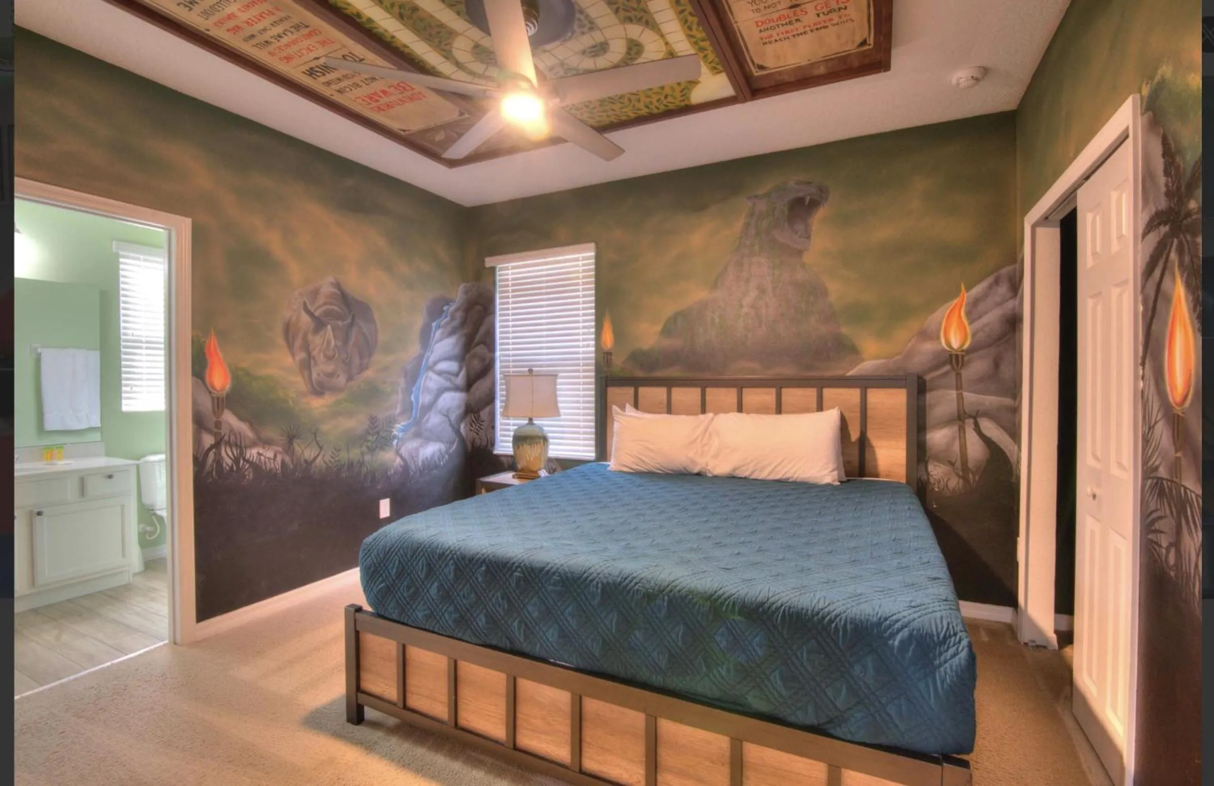 Bed in Dream Bowling Villa 14BR Heated Pool & Theater