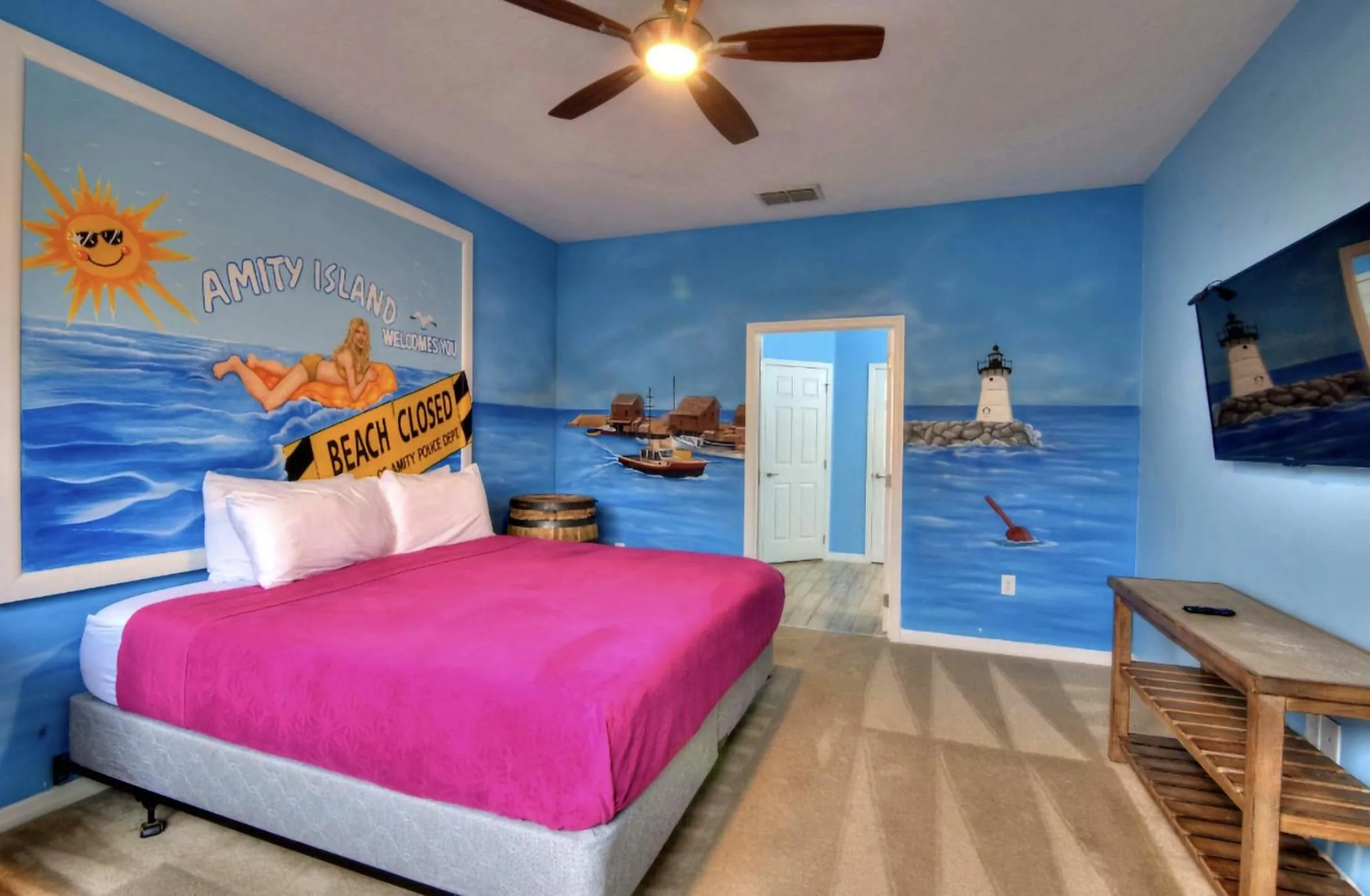 Bed in Dream Bowling Villa 14BR Heated Pool & Theater