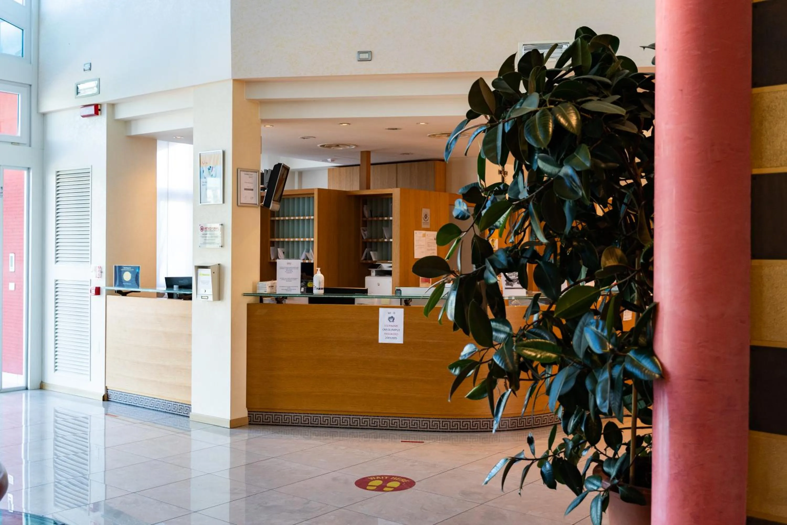 Lobby or reception in Hotel Olympus