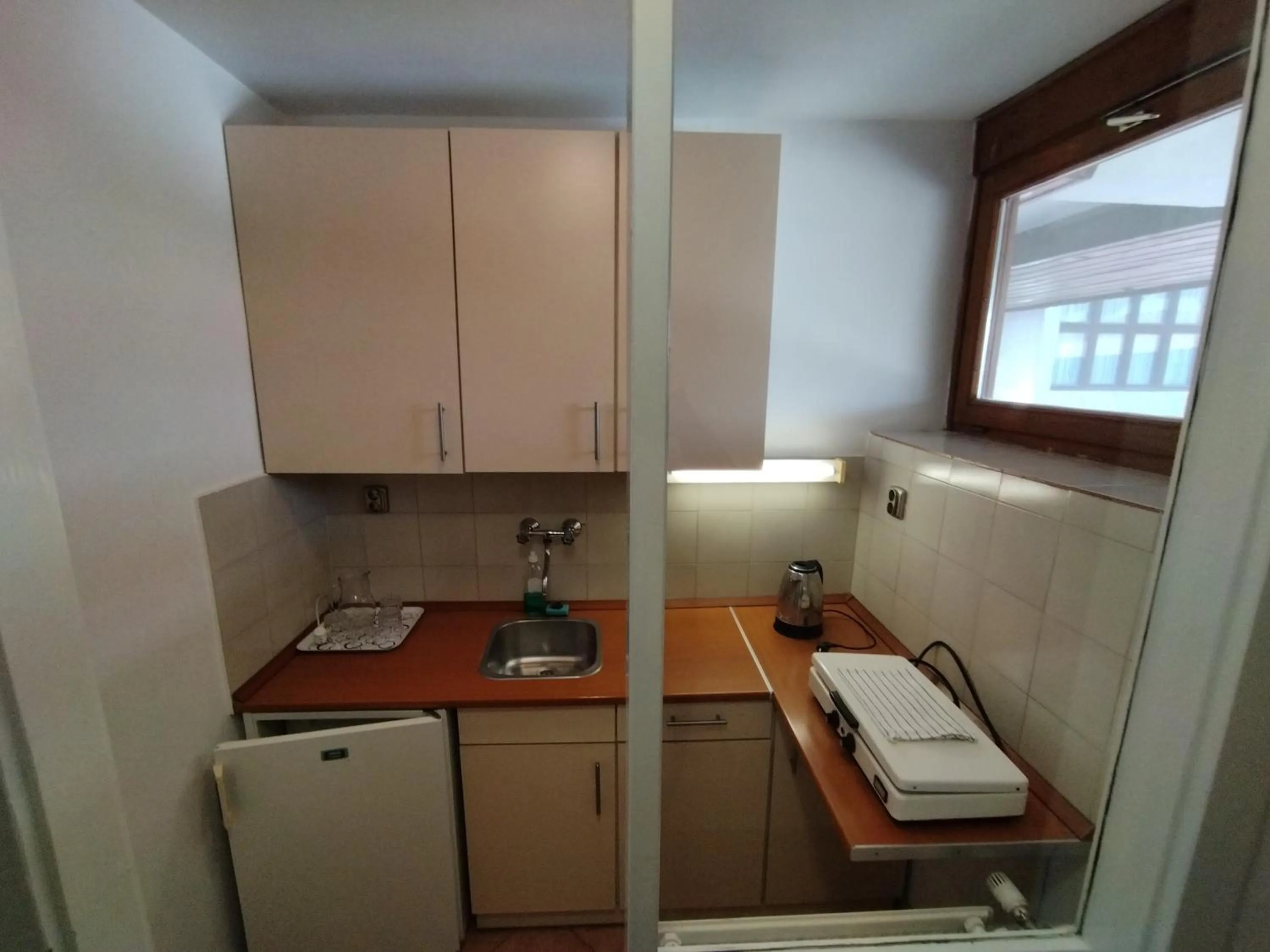 Kitchen or kitchenette in Viking Hotel