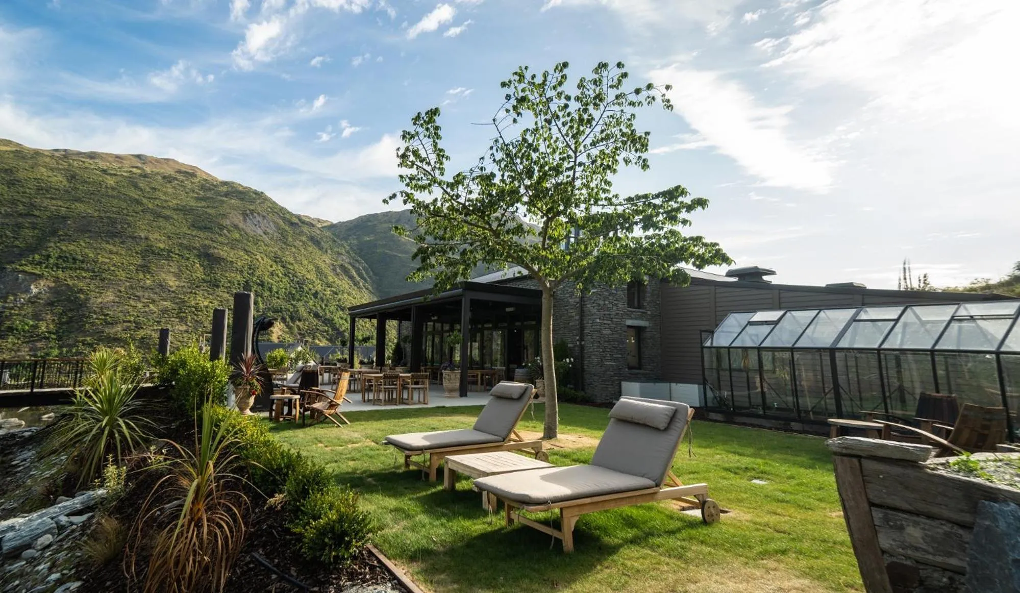 Patio in Gibbston Valley Lodge and Spa