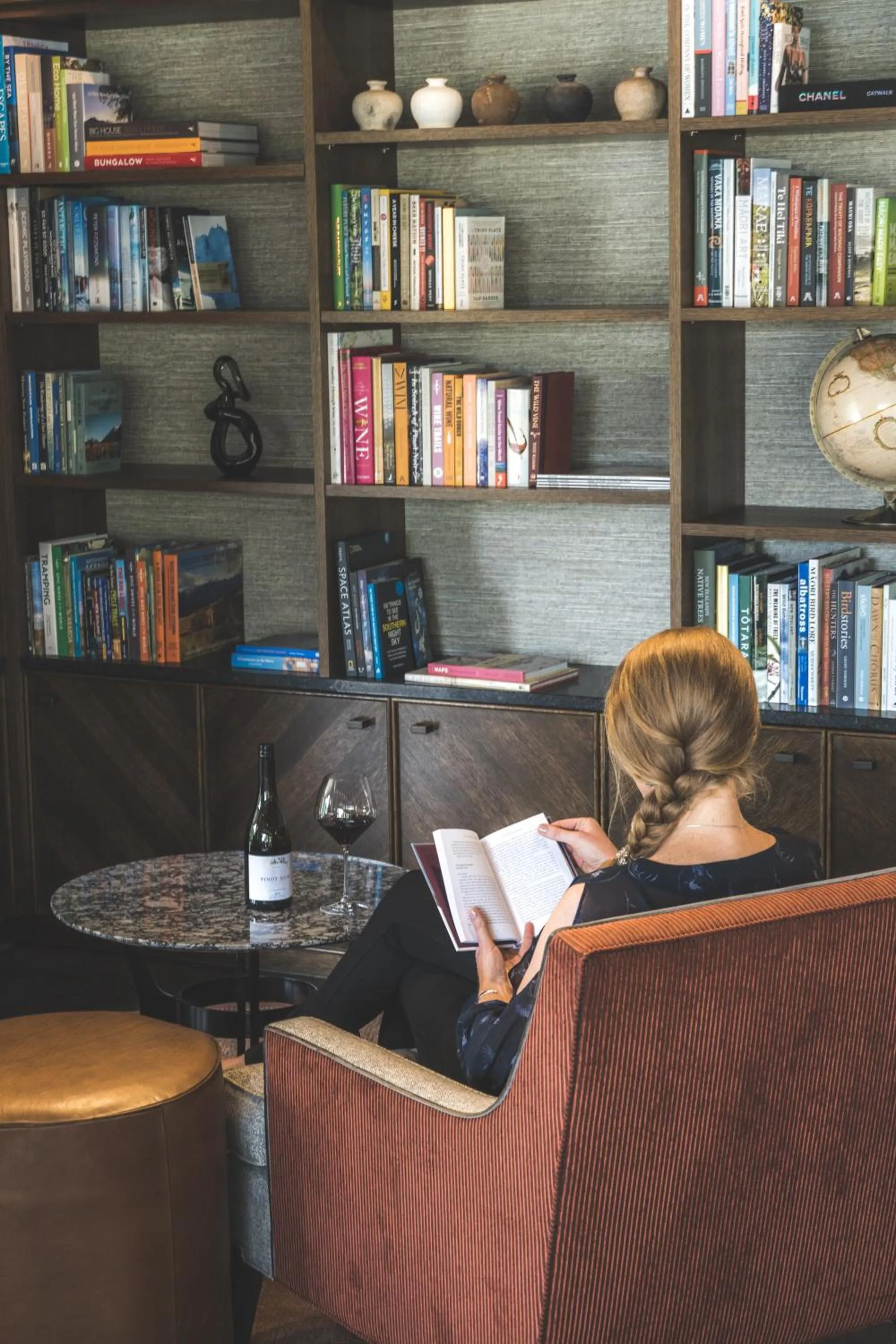 Library in Gibbston Valley Lodge and Spa
