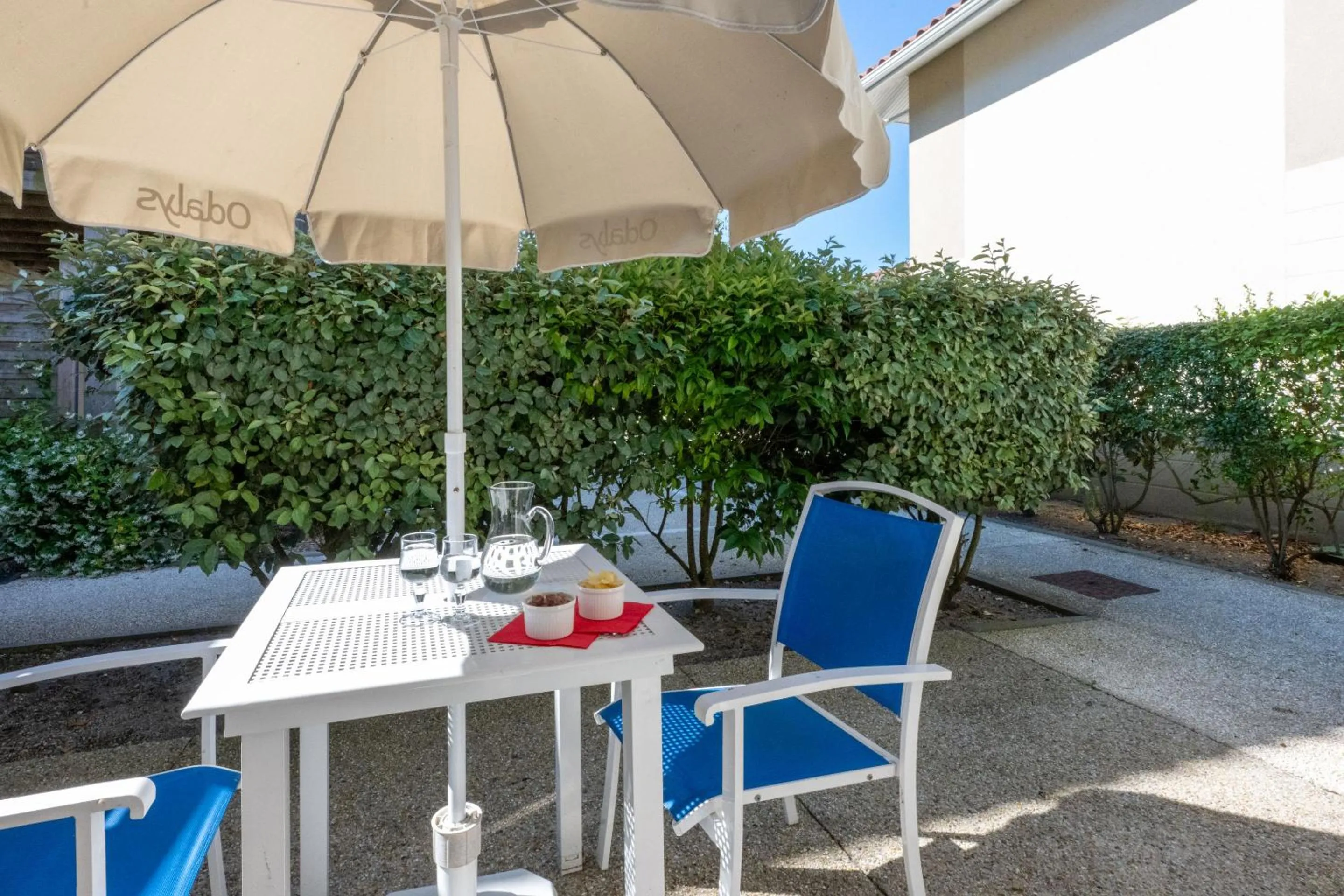 Patio in Résidence Odalys Le Petit Pont