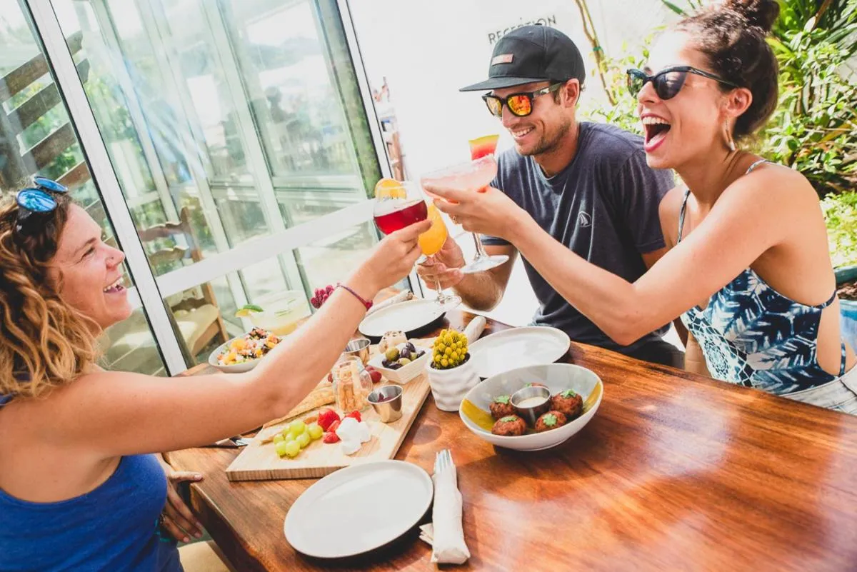 Food and drinks in Numero Uno Beach House