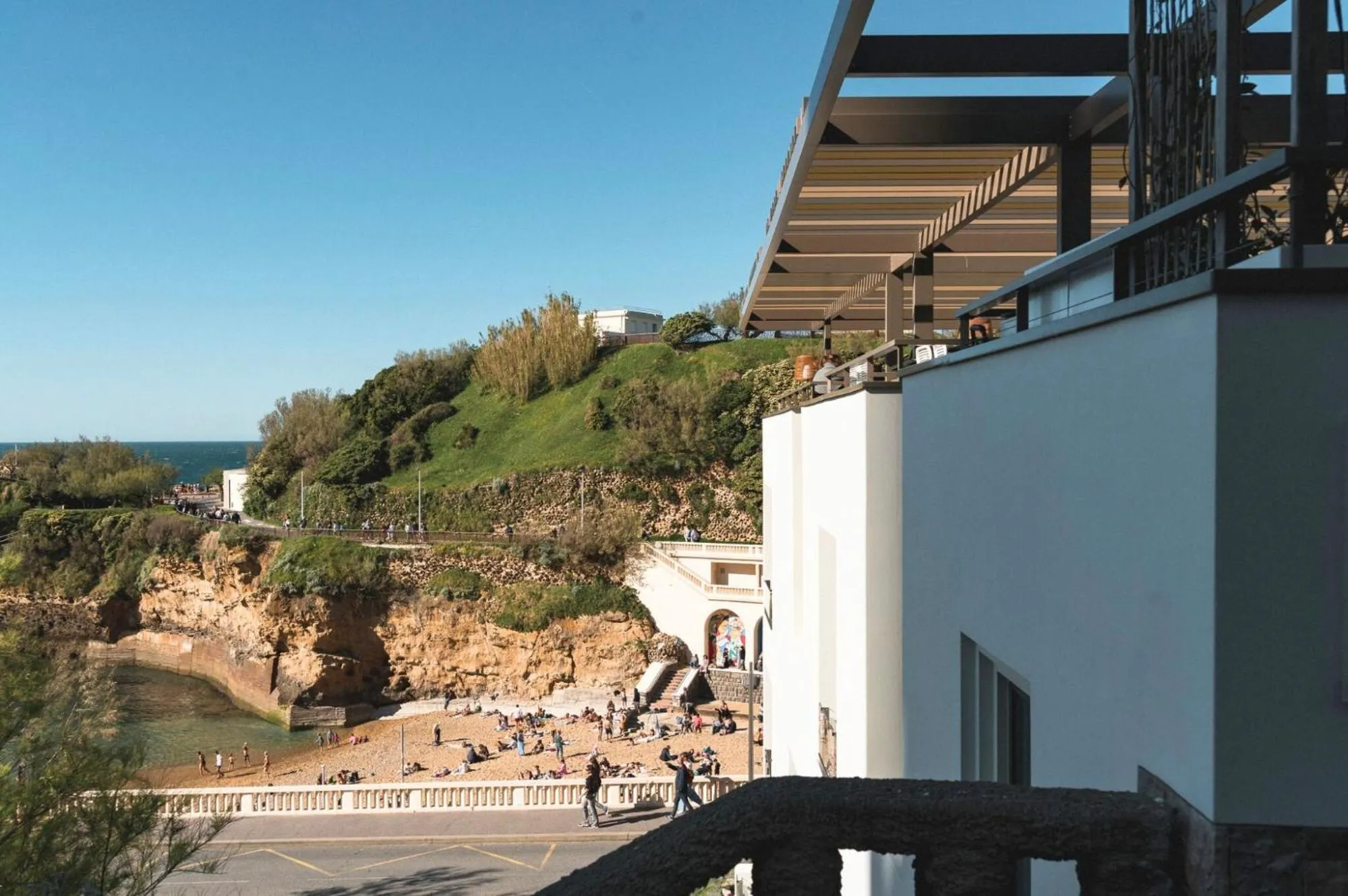Patio in Hôtel de La Plage