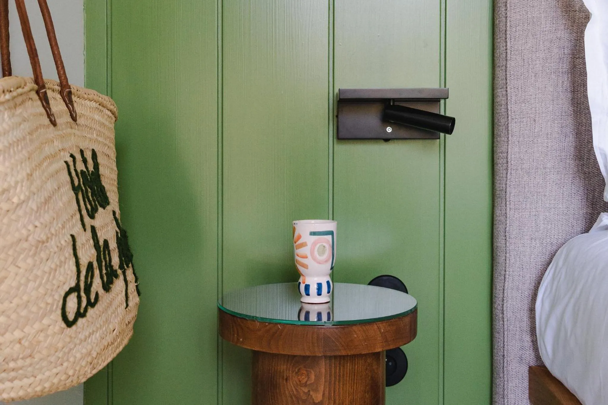 Decorative detail, Bed in Hôtel de La Plage