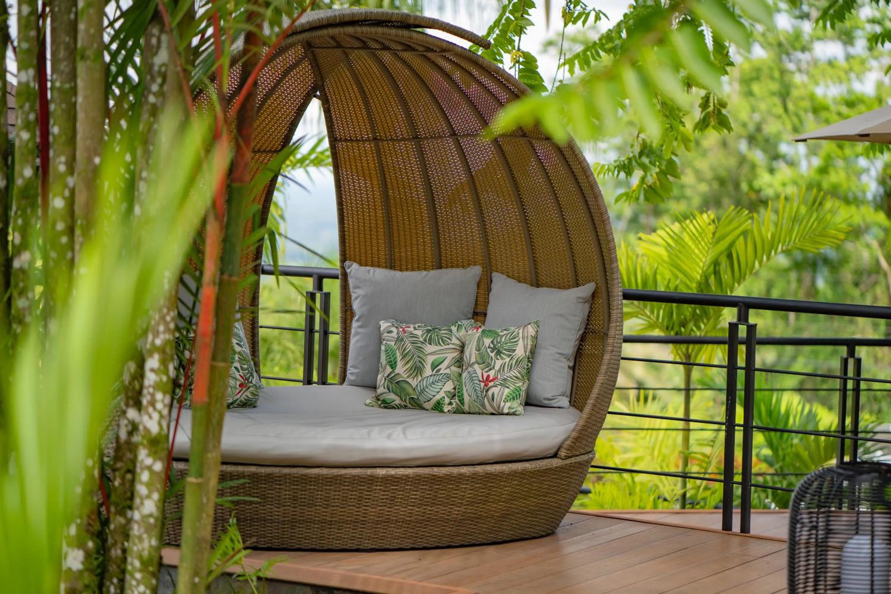 Patio in Hotel Lomas del Volcan