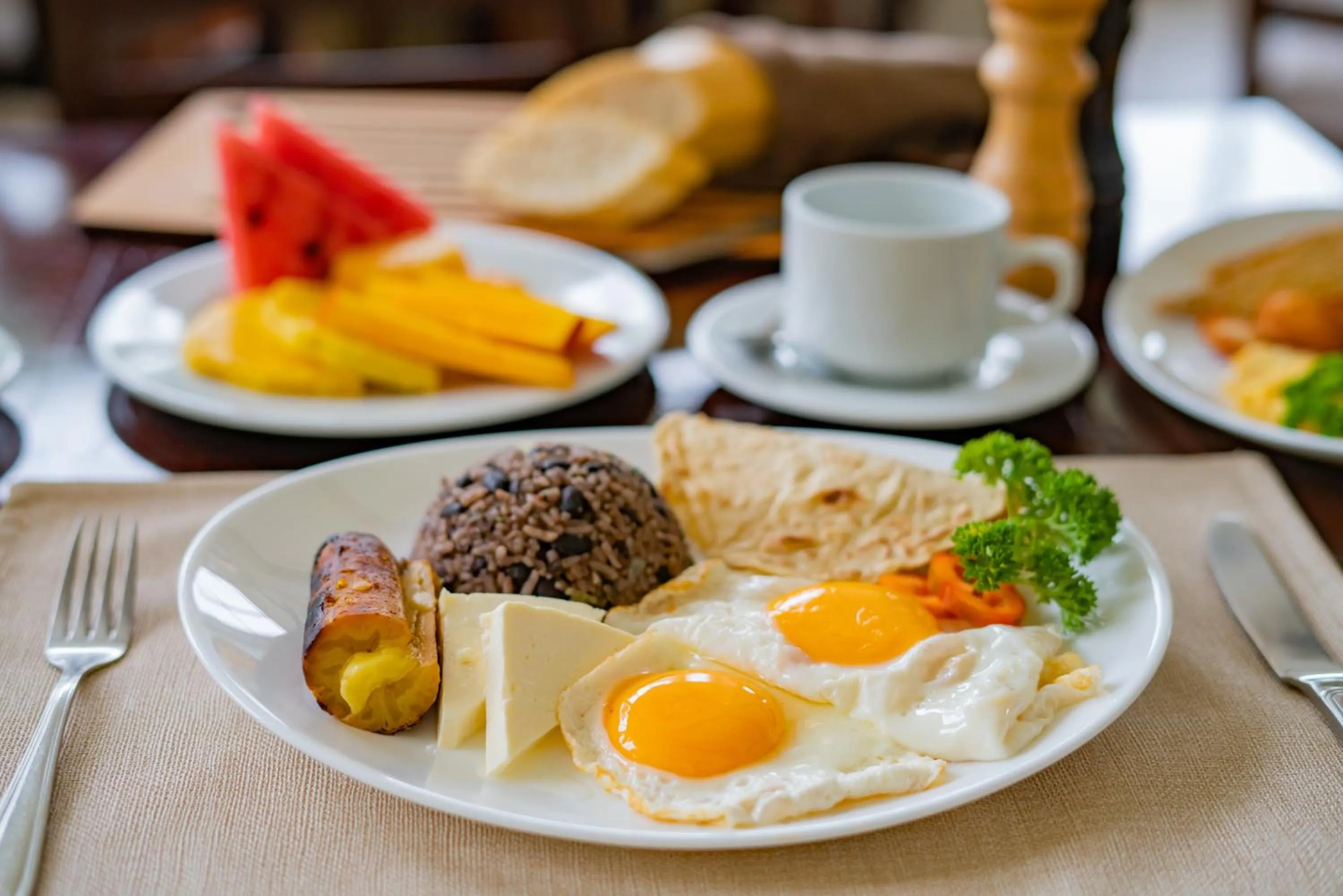 Food and drinks in Hotel Lomas del Volcan