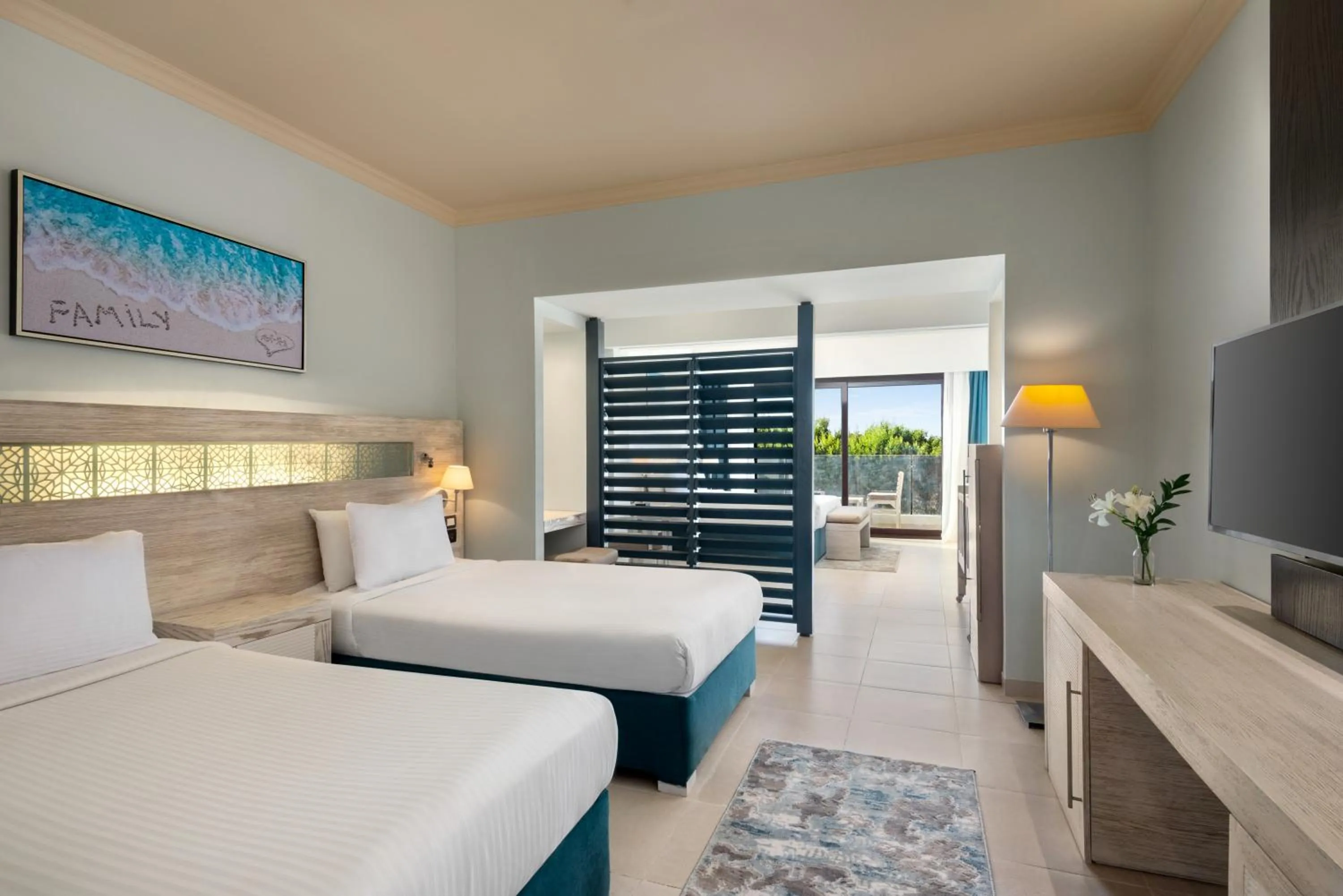 Bed in Movenpick Waterpark Resort & Spa Soma Bay