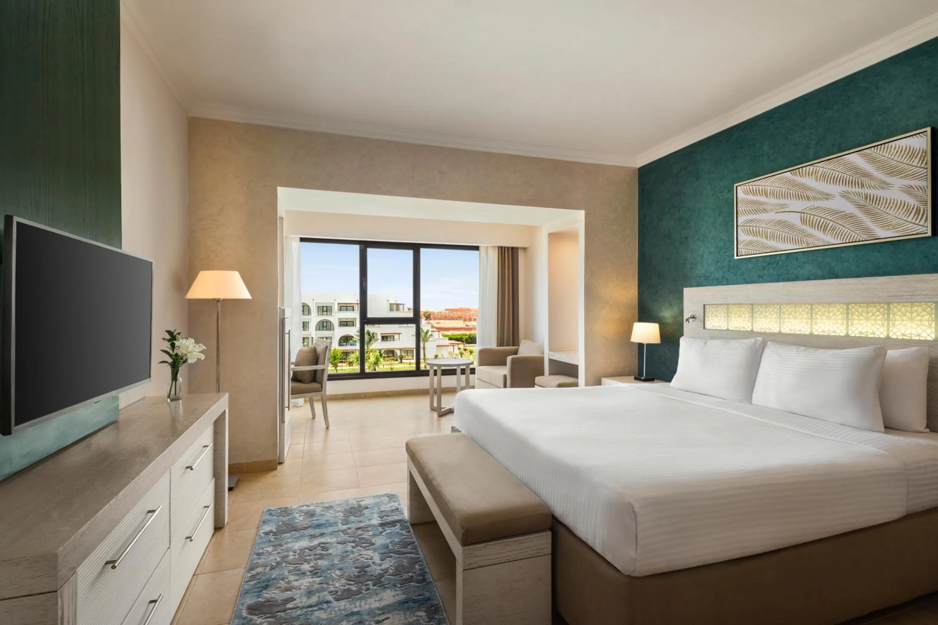 Bed in Movenpick Waterpark Resort & Spa Soma Bay