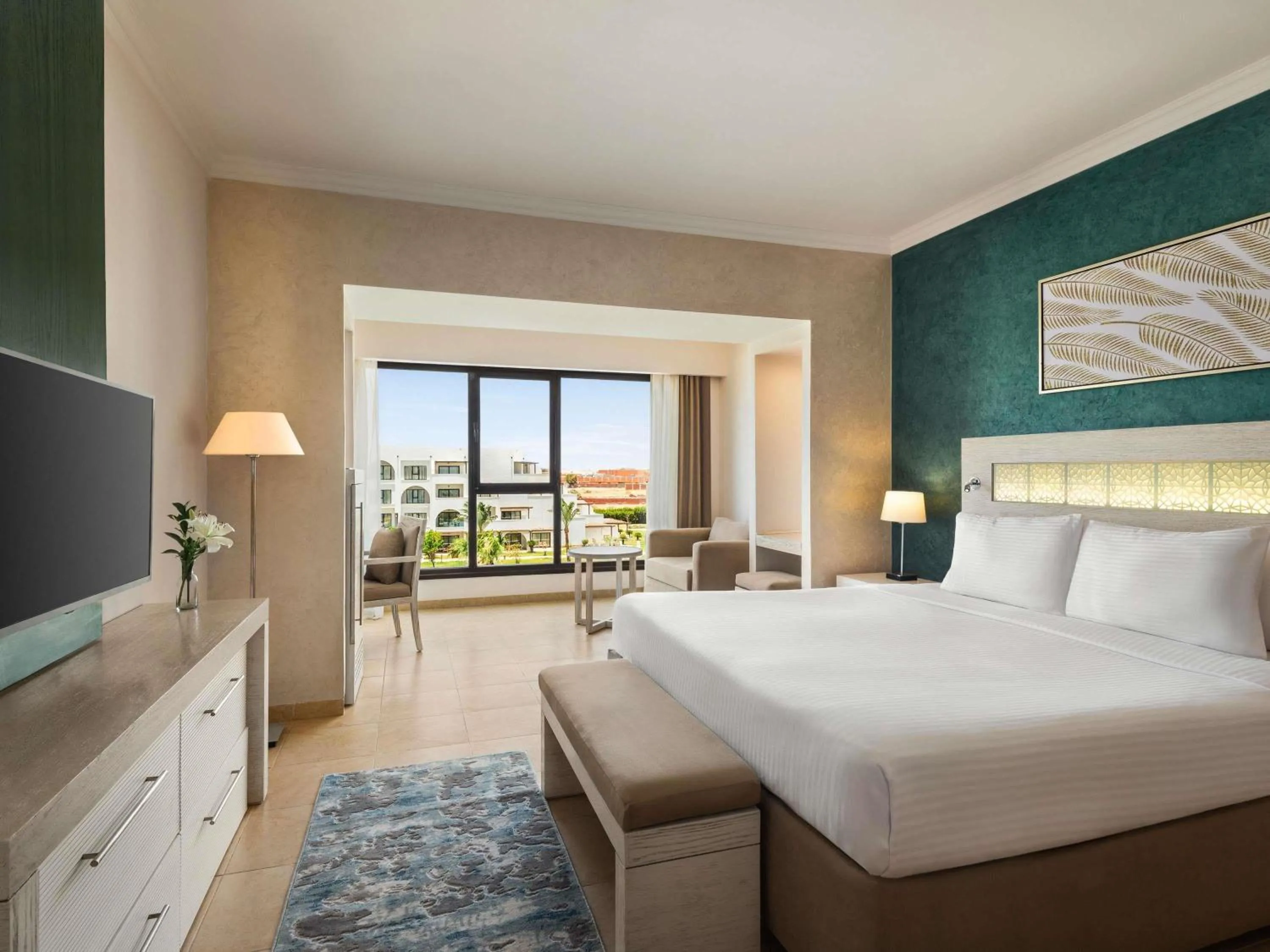 Bedroom, Bed in Movenpick Waterpark Resort & Spa Soma Bay