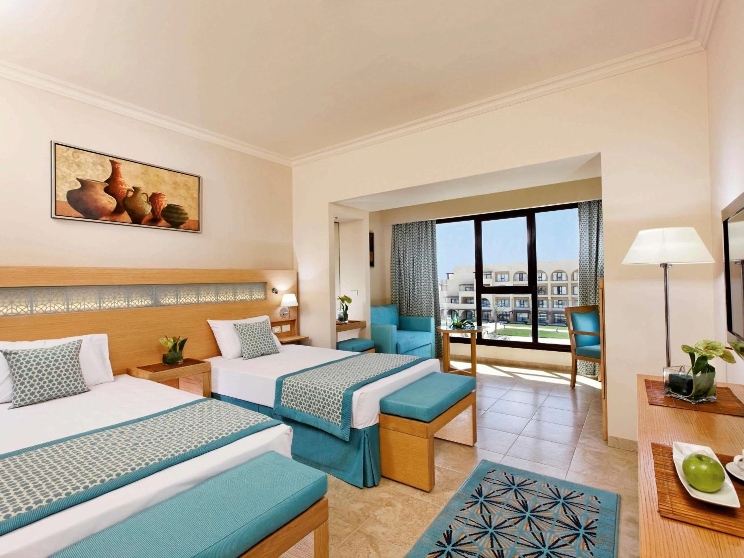 Bed in Movenpick Waterpark Resort & Spa Soma Bay