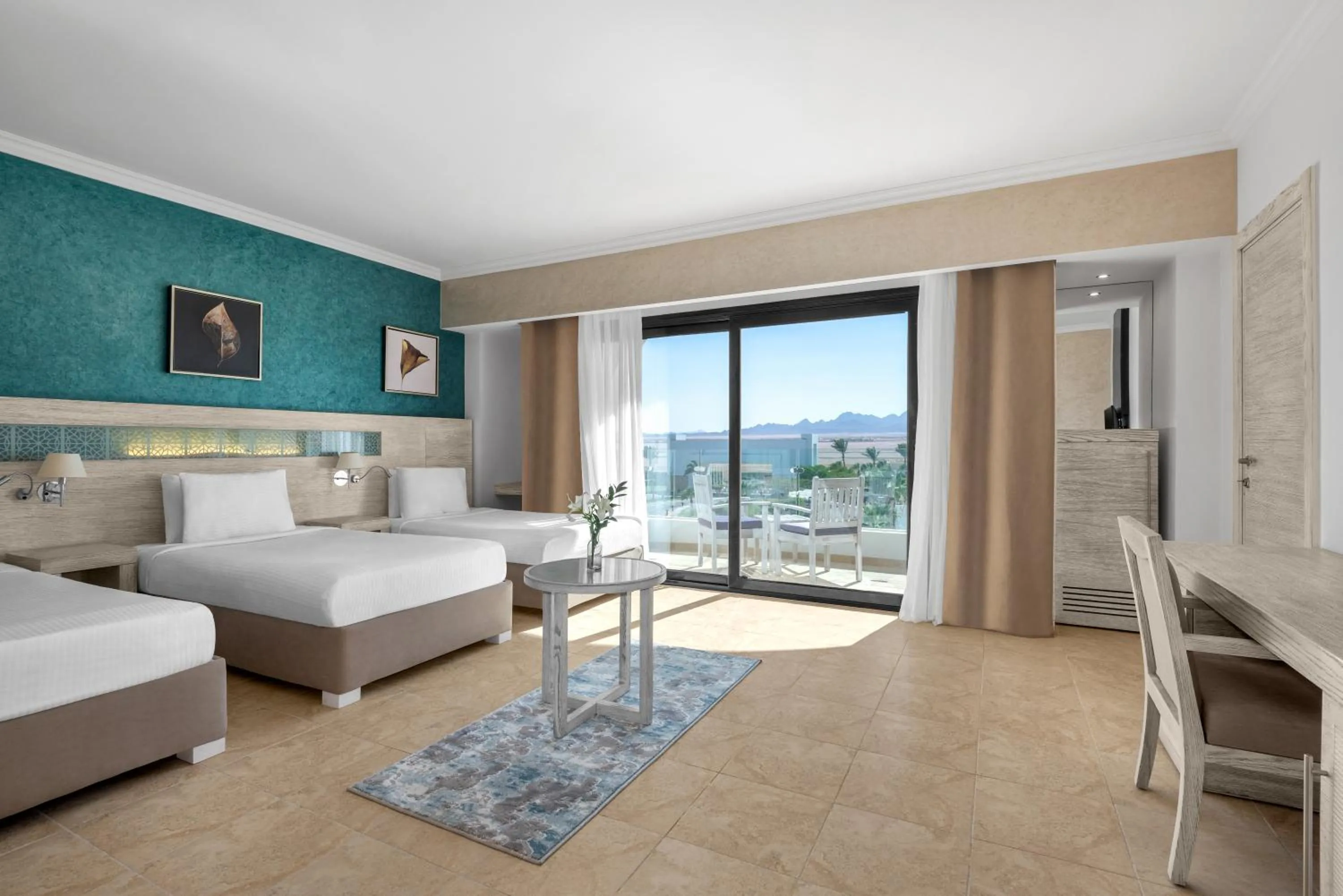 Bed in Movenpick Waterpark Resort & Spa Soma Bay