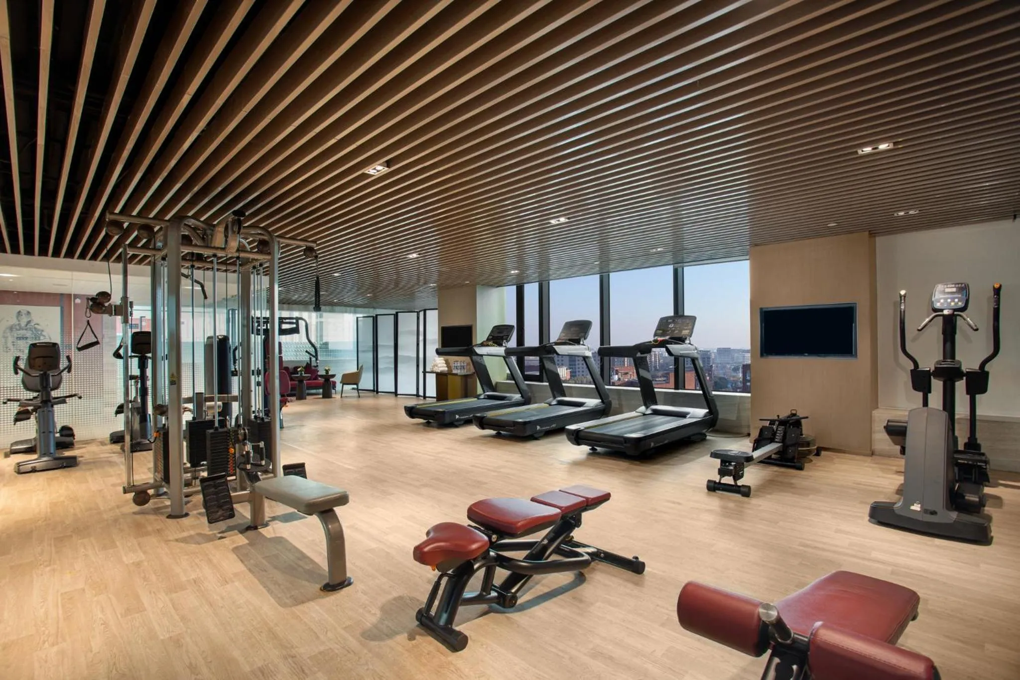 Fitness centre/facilities in voco Shanghai Hongqiao Hub by IHG