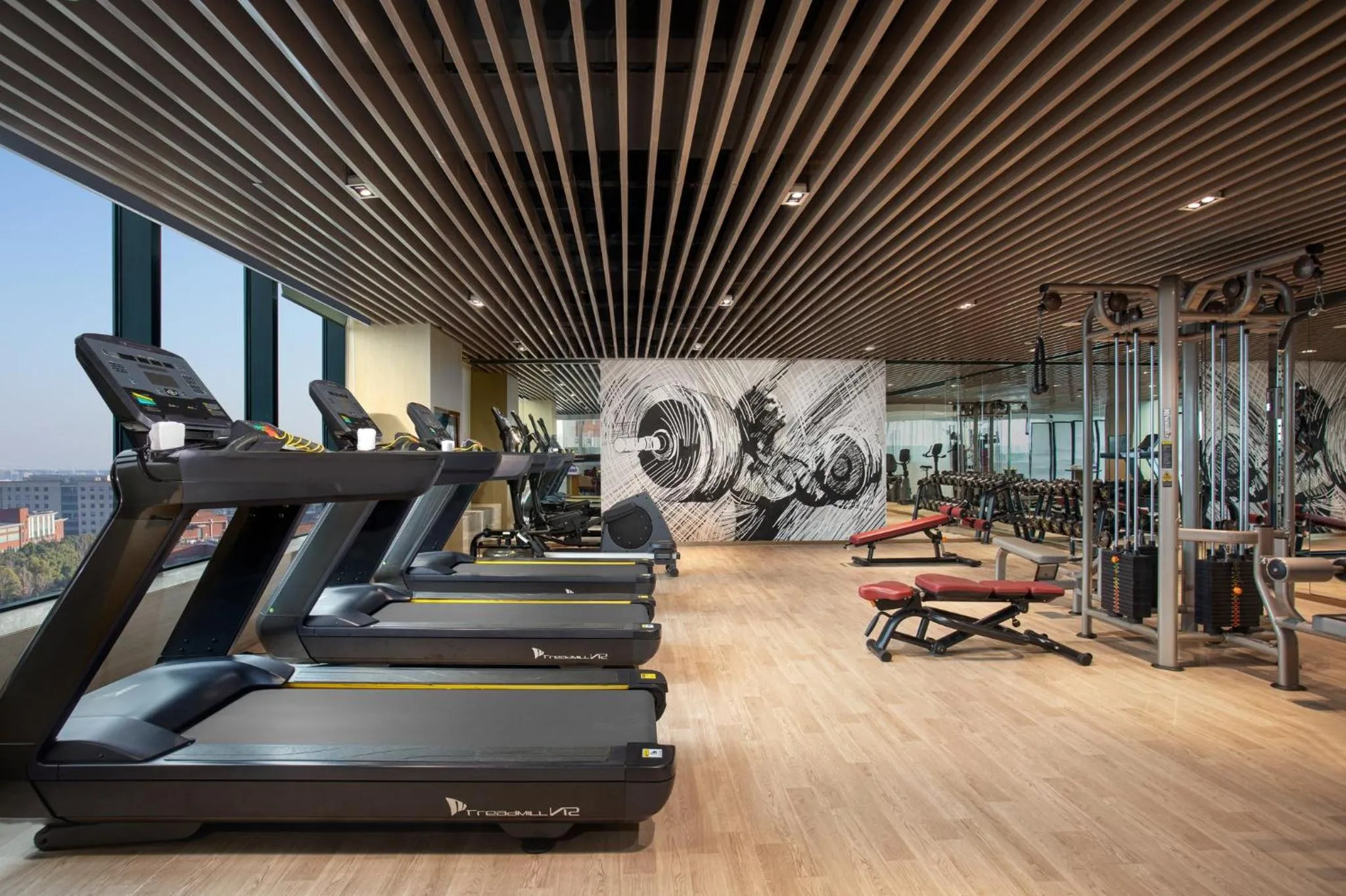 Fitness centre/facilities in voco Shanghai Hongqiao Hub by IHG