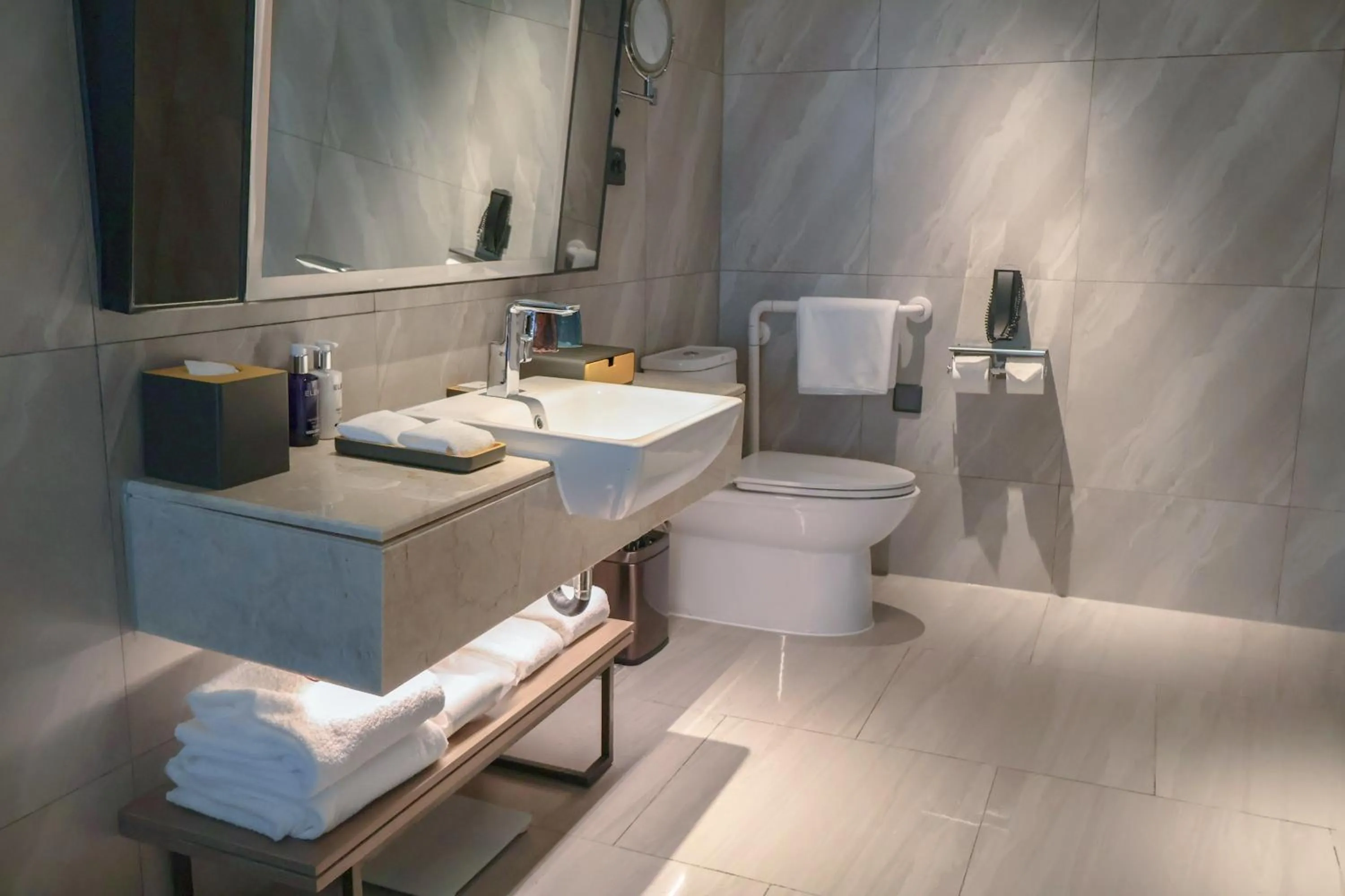 Toilet in voco Shanghai Hongqiao Hub by IHG