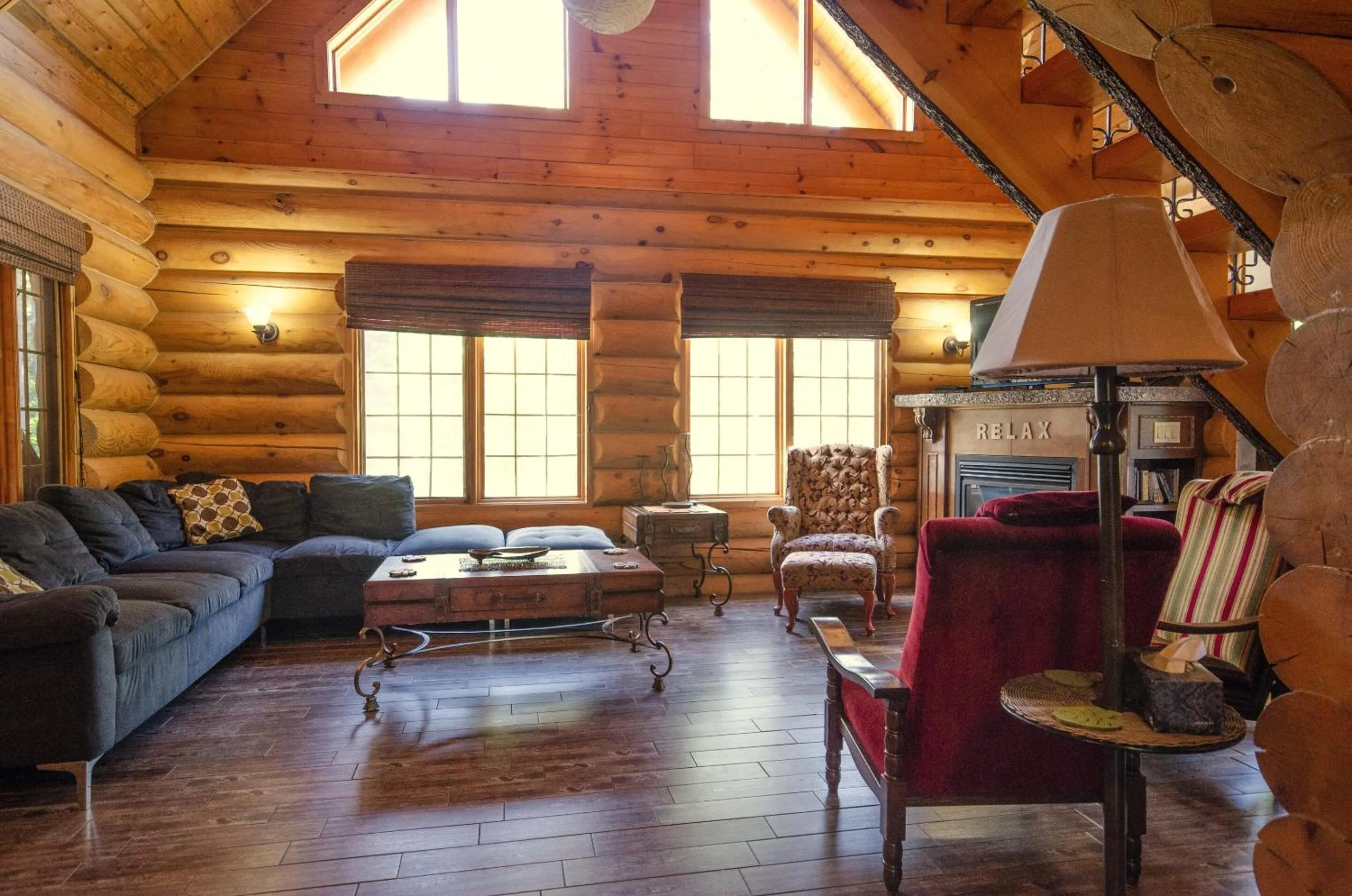 Living room in Le Chalet Le Bois Rond Des Ruisseaux