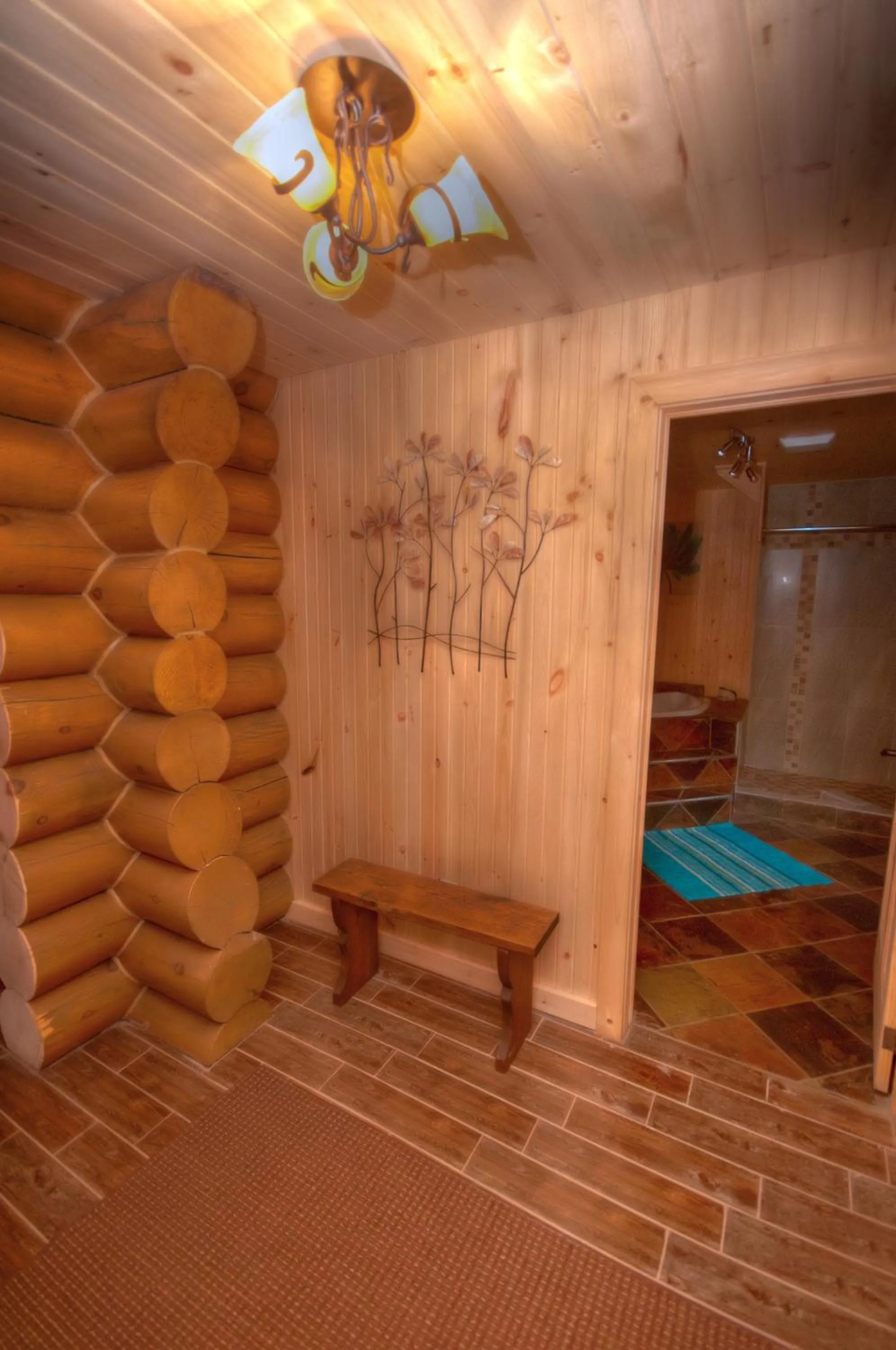 Lobby or reception in Le Chalet Le Bois Rond Des Ruisseaux