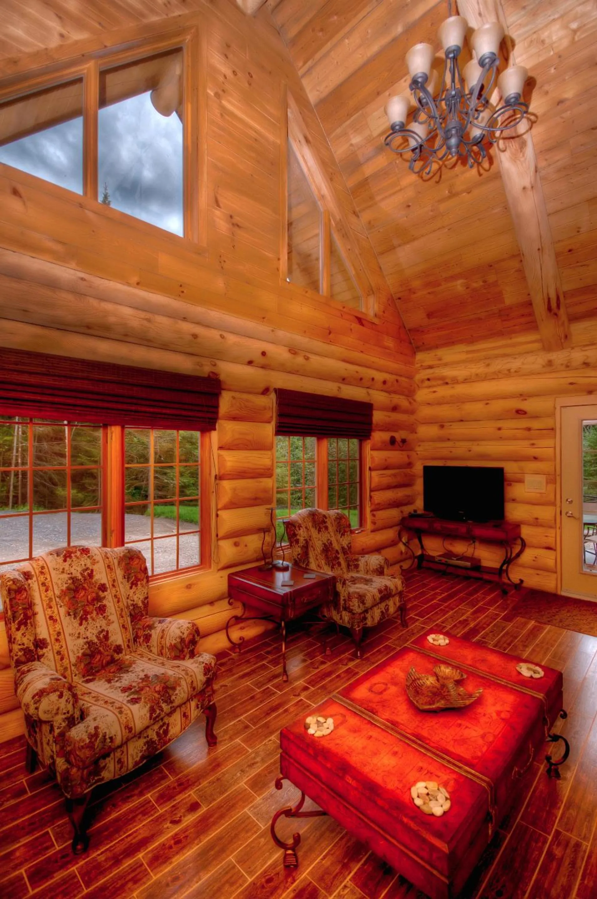 Living room in Le Chalet Le Bois Rond Des Ruisseaux